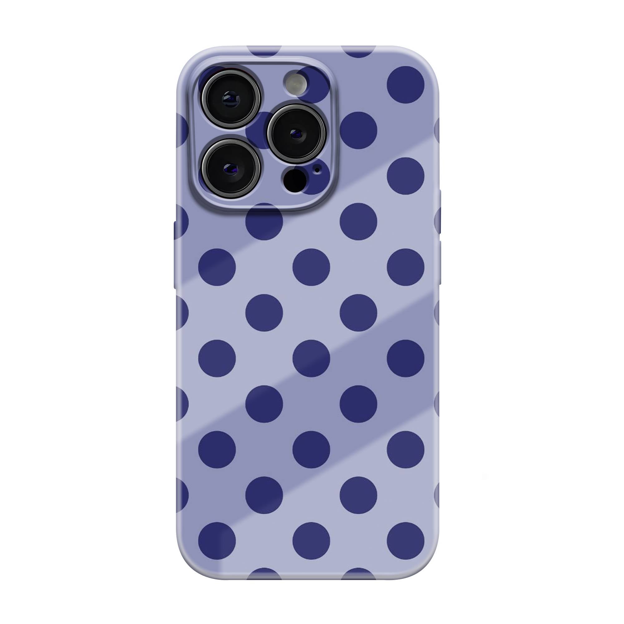 Blueberry Polka Glossy Hard Case