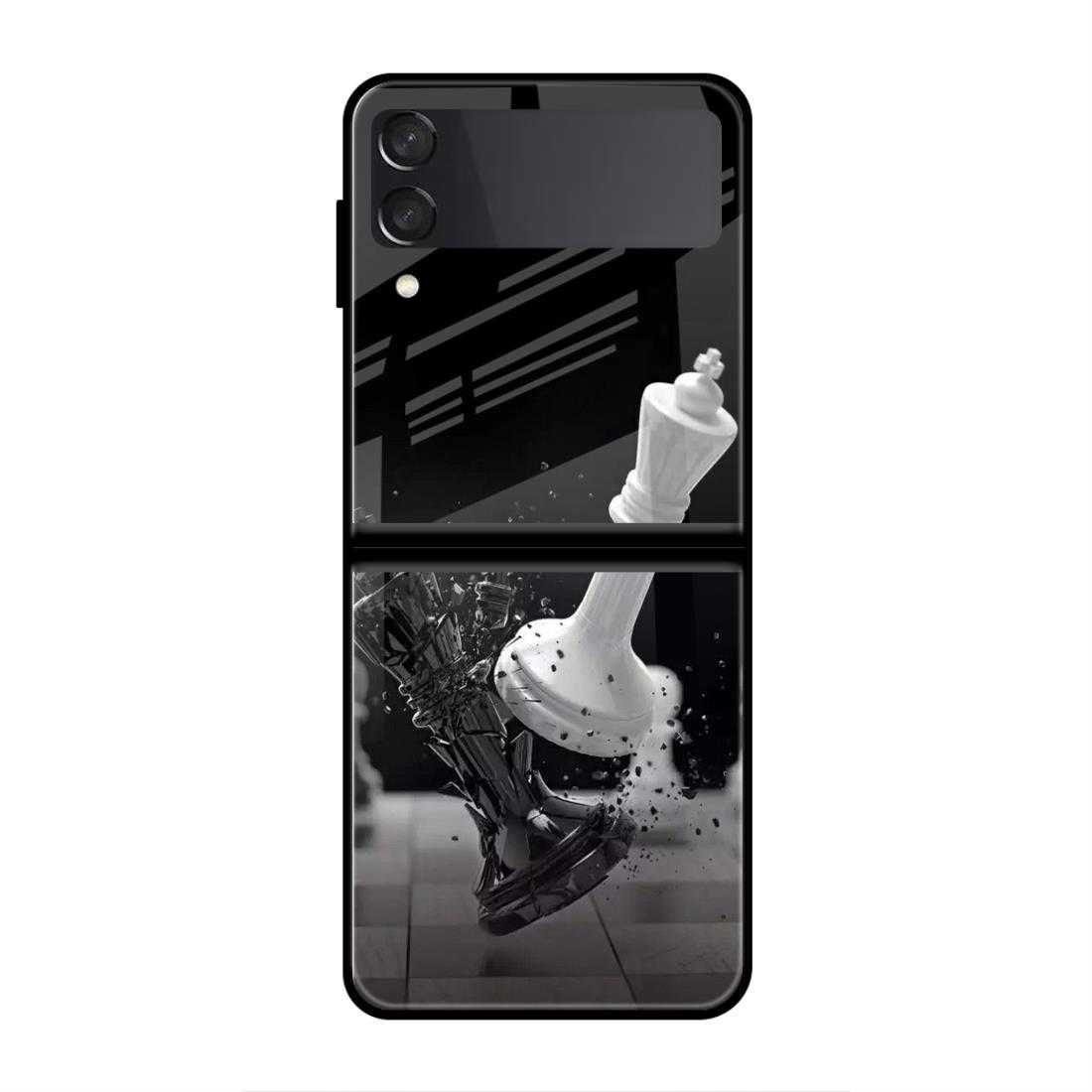 Chess Artistic Samsung Z Flip 3 Glass Case image 0