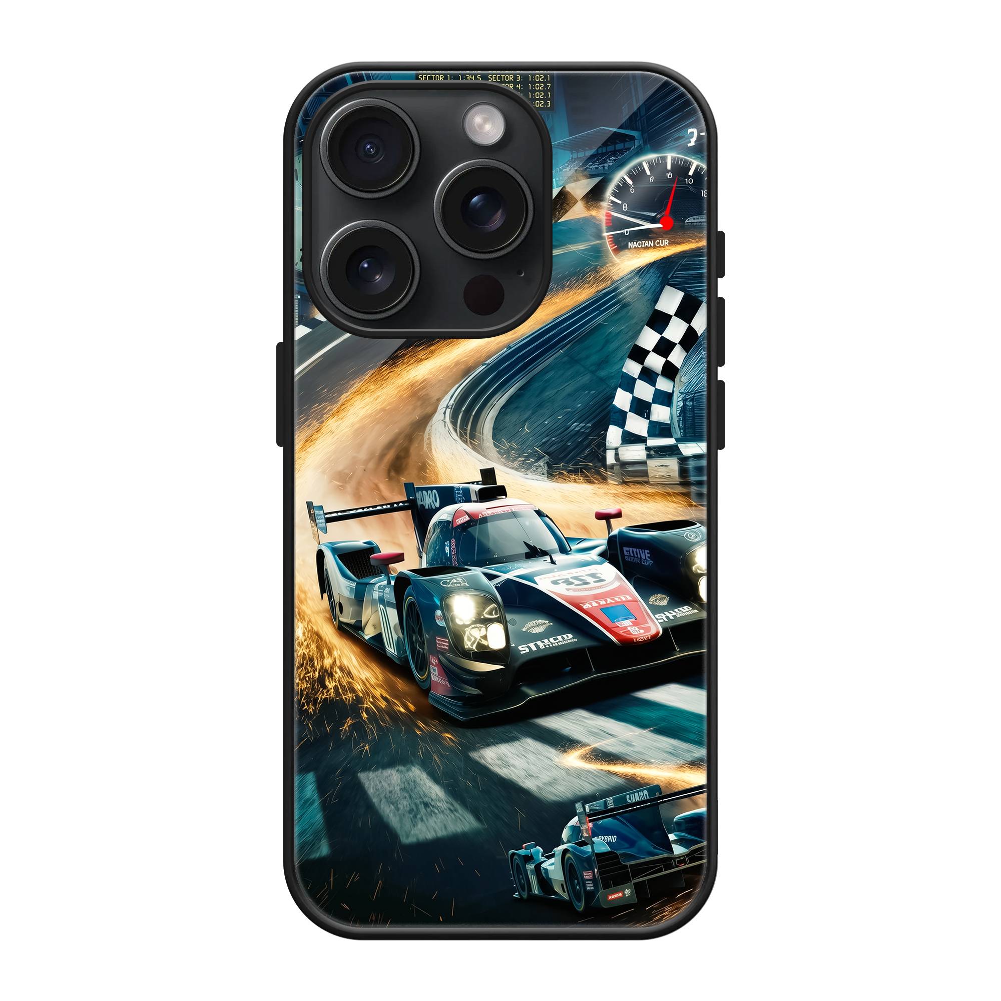 Track Rush Aesthetic Glass Case