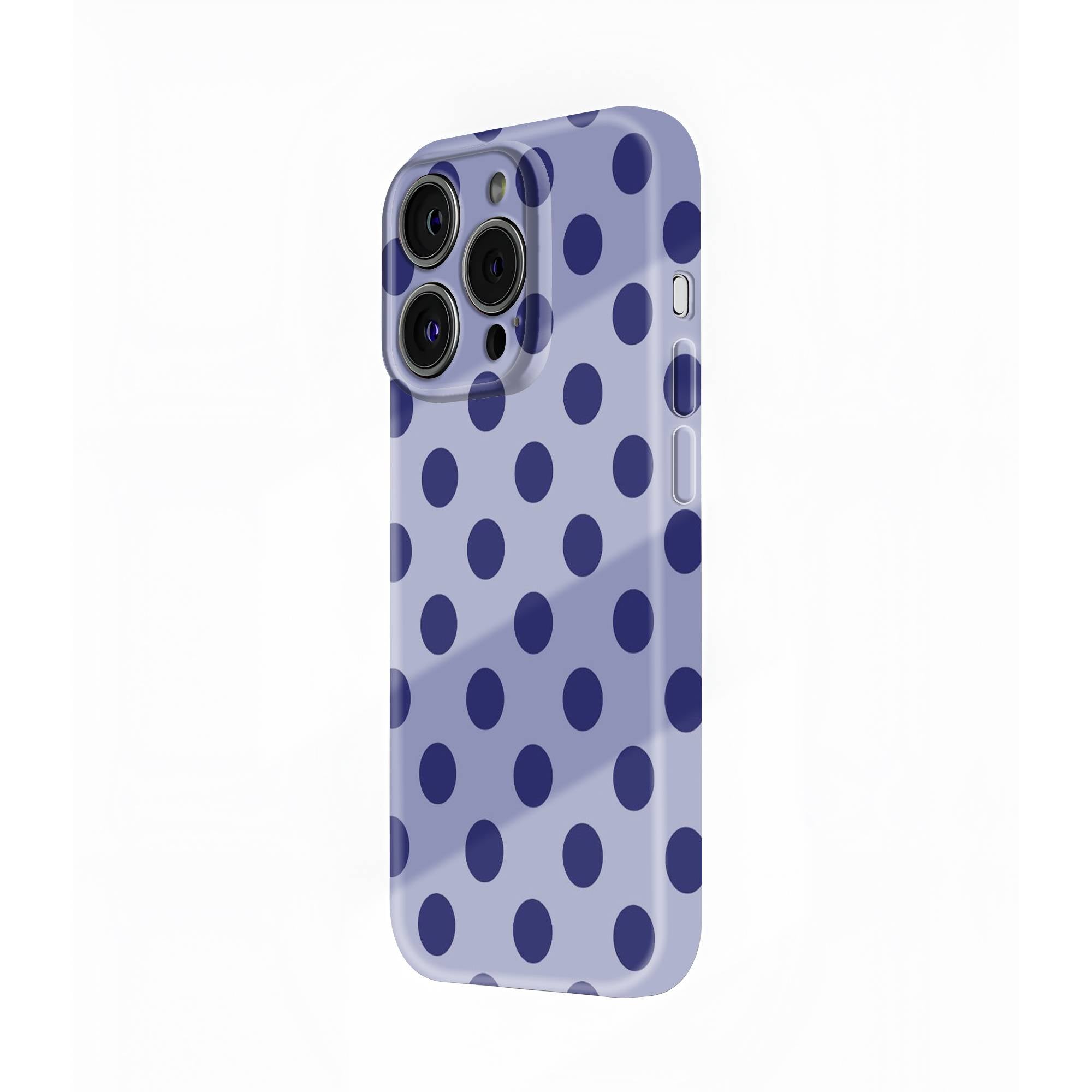 Blueberry Polka Glossy Hard Case