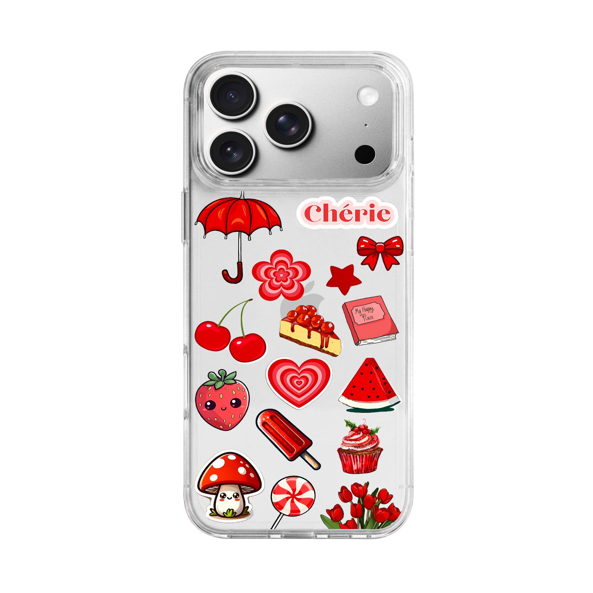 Cherie Sticker Set Premium Clear Case