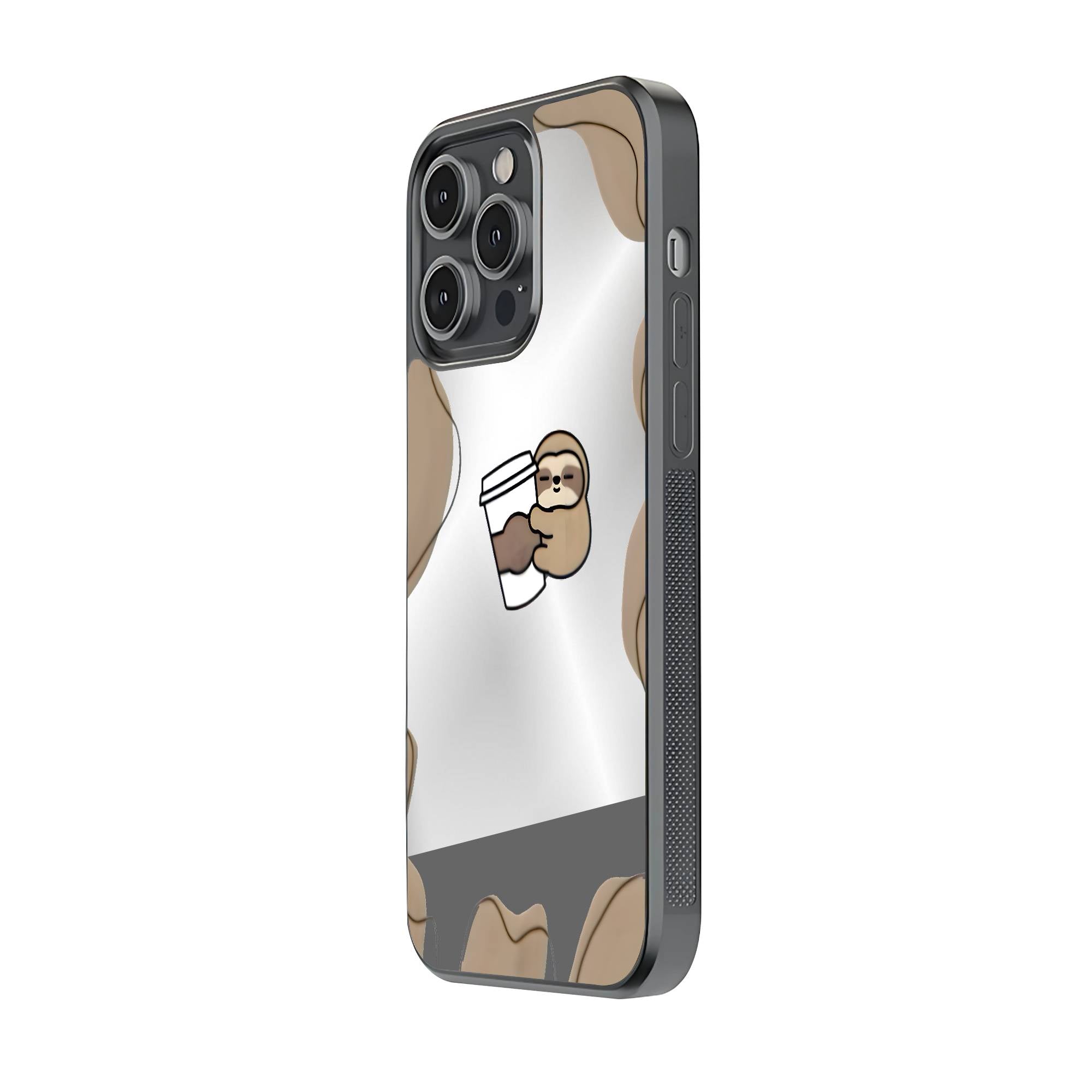 Coffee Sloth Mirror Case