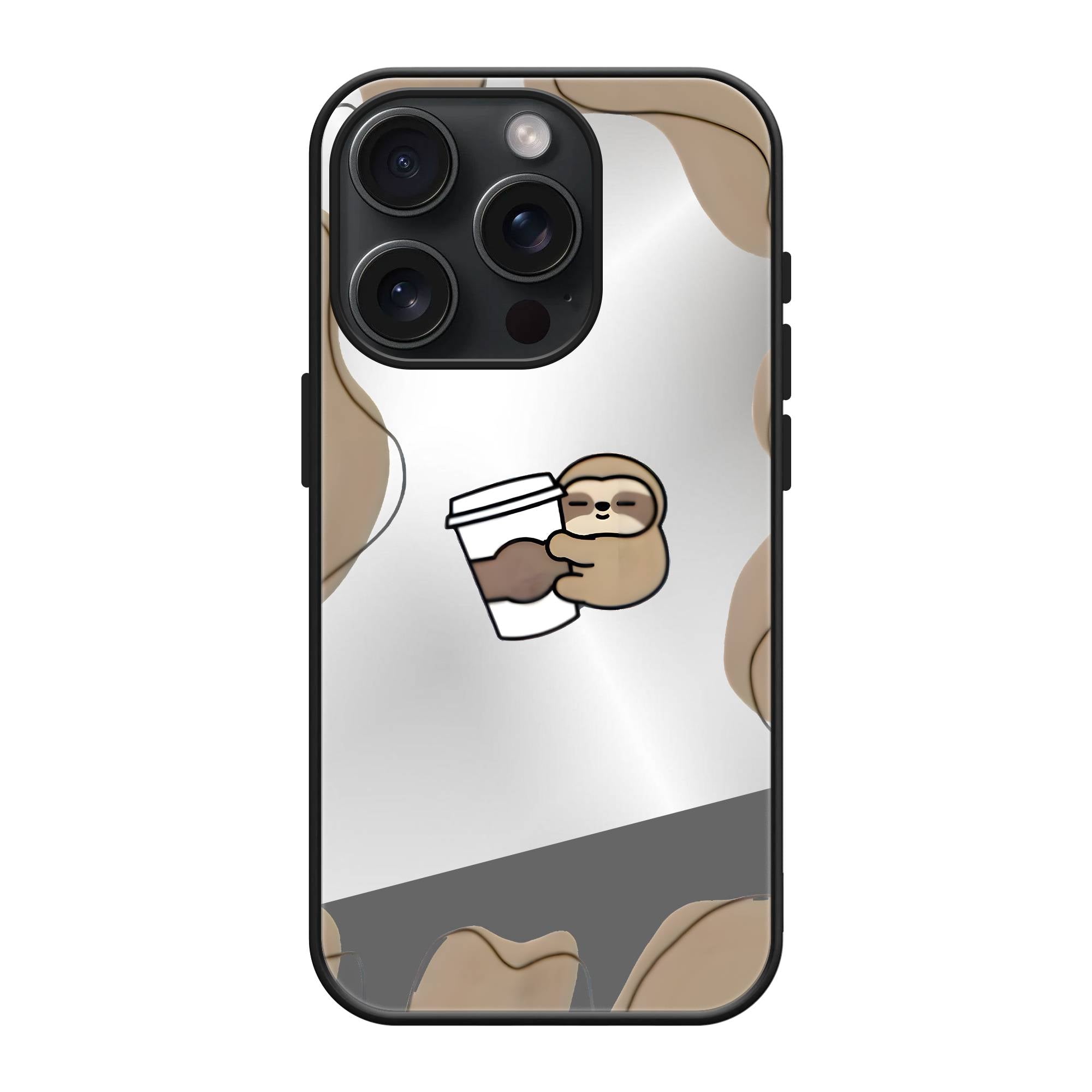 Coffee Sloth Mirror Case