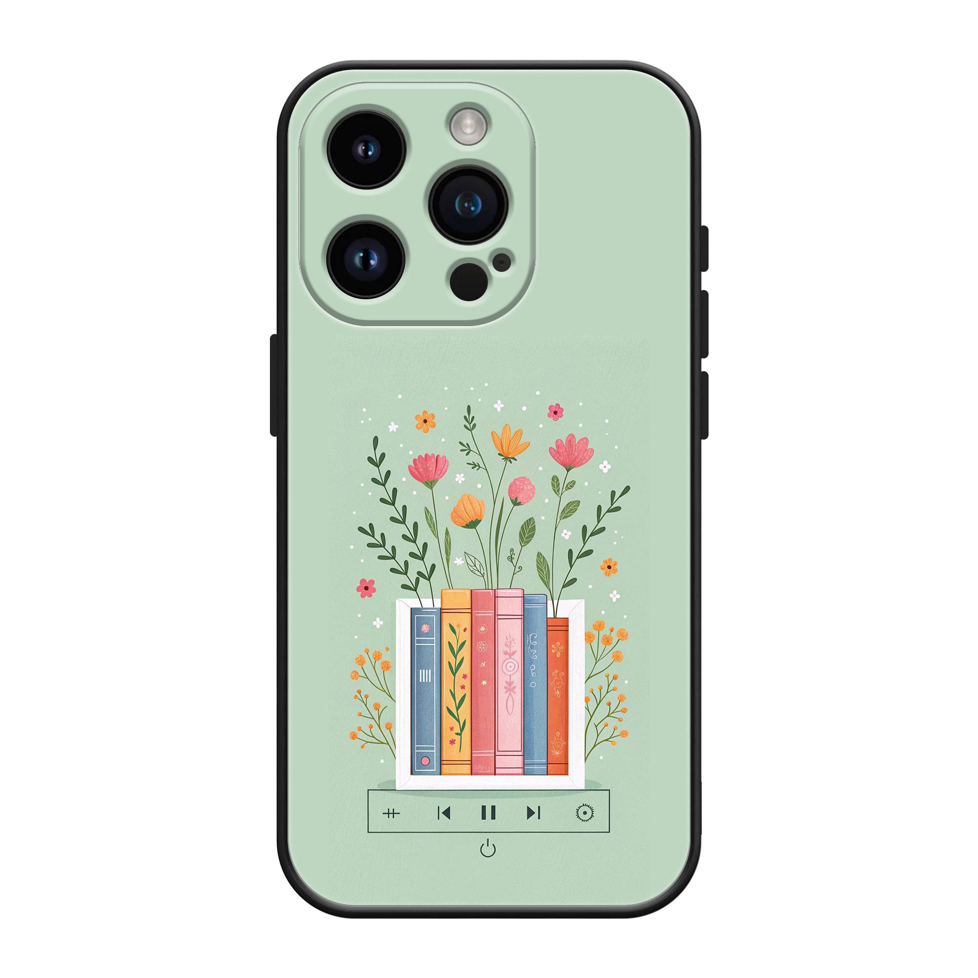 Floral Reads Silicone Case image 0