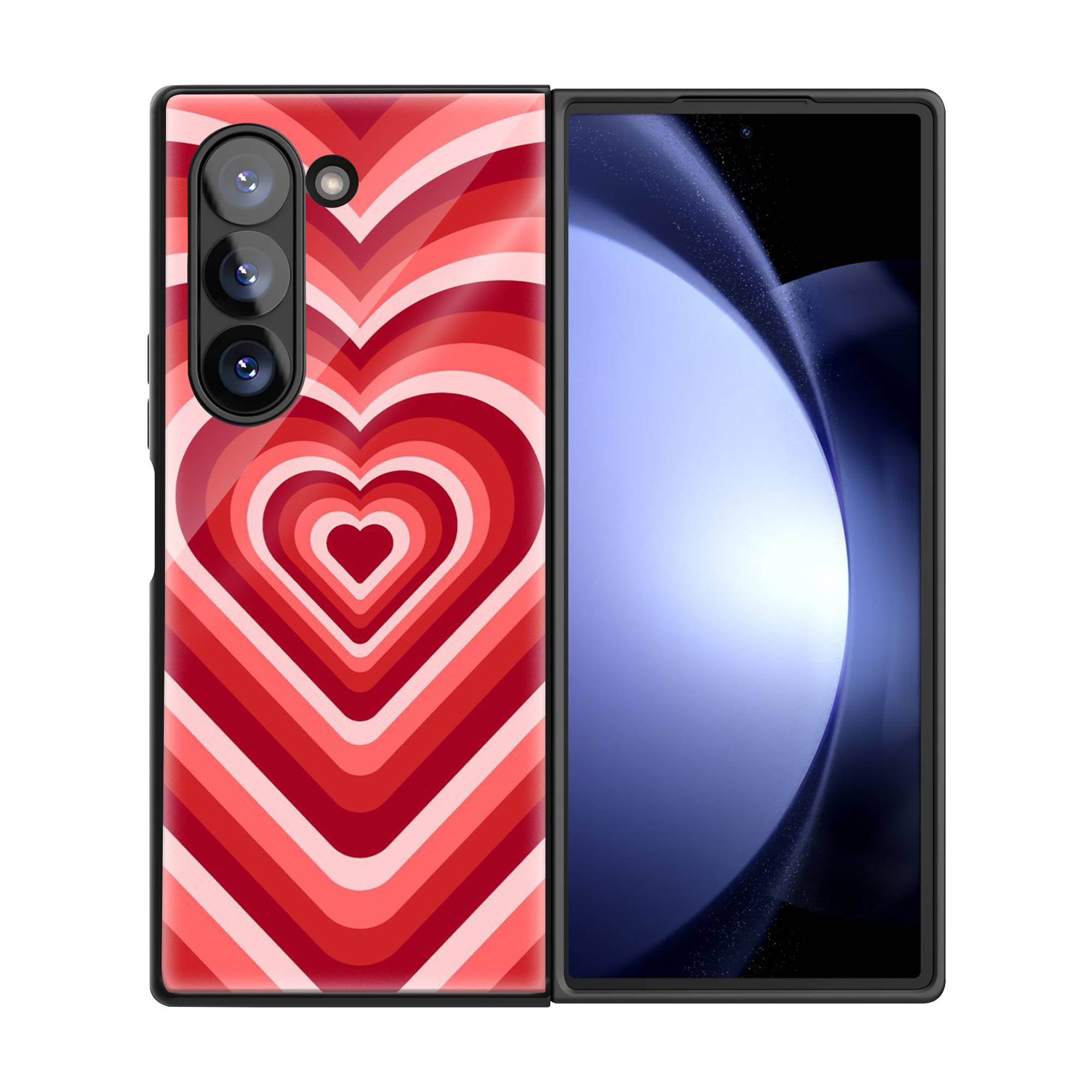 Red Choco Samsung Z Fold Glass Case image 2