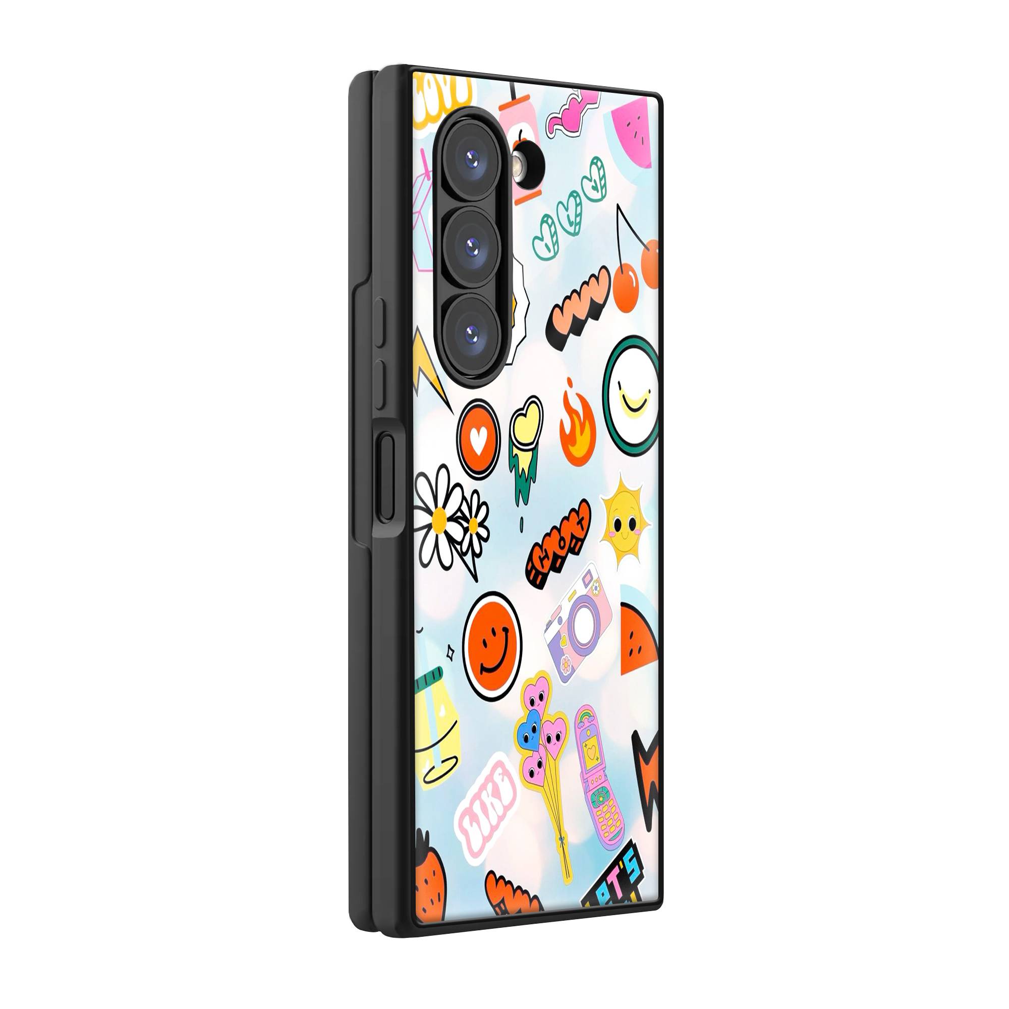 Sticker Art Samsung Z Fold Glass Case image 0