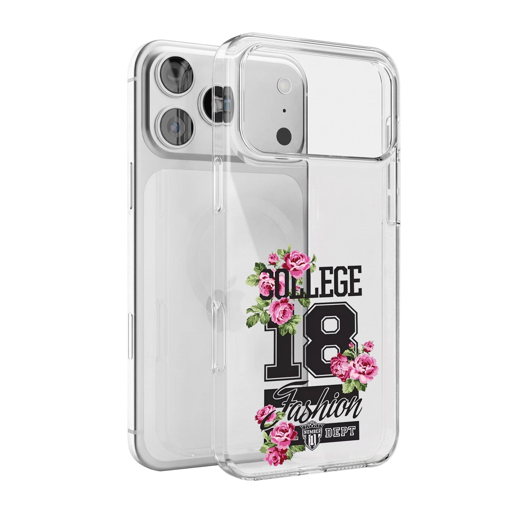 College 18 Bloom Premium Clear Case