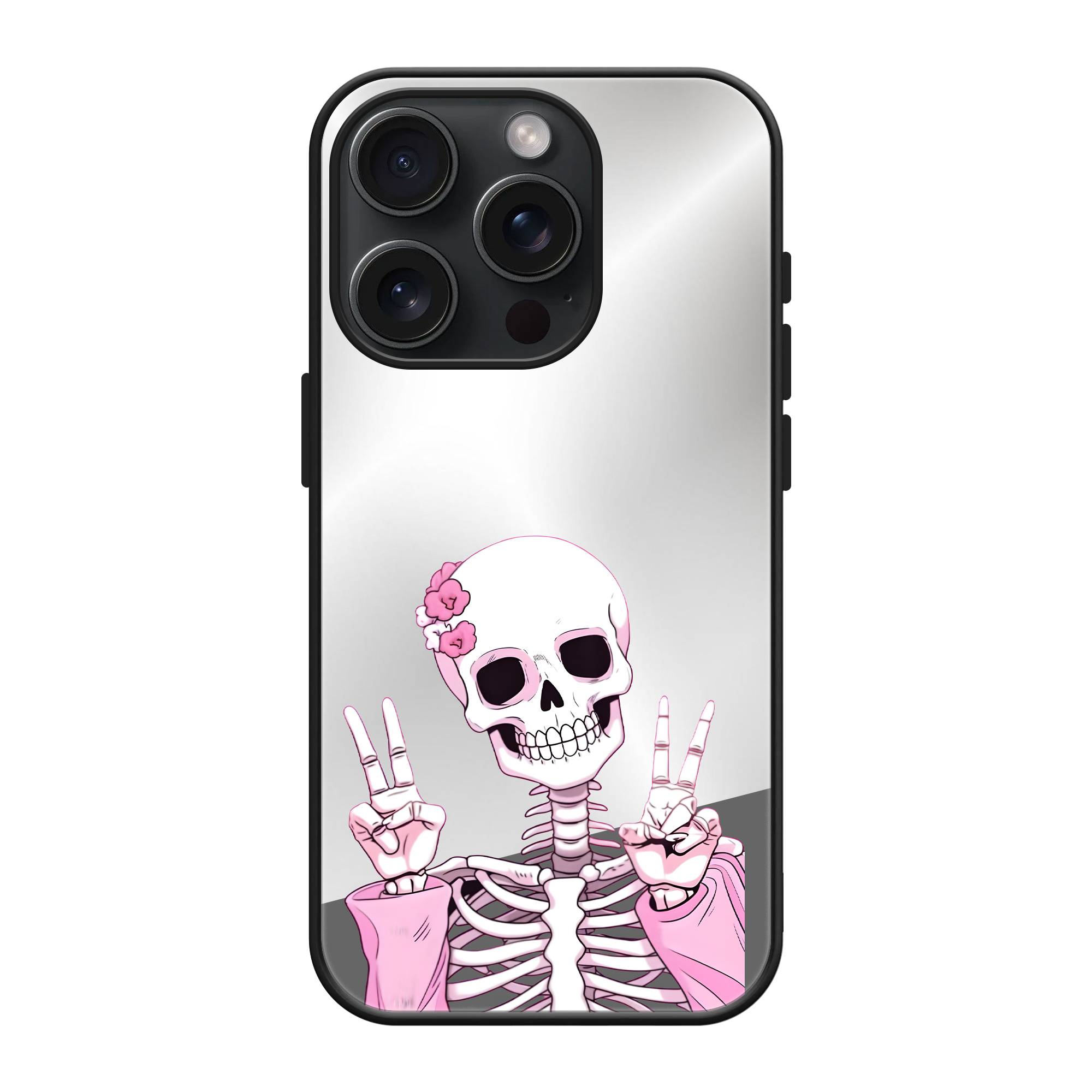 Cute Skelly Mirror Case