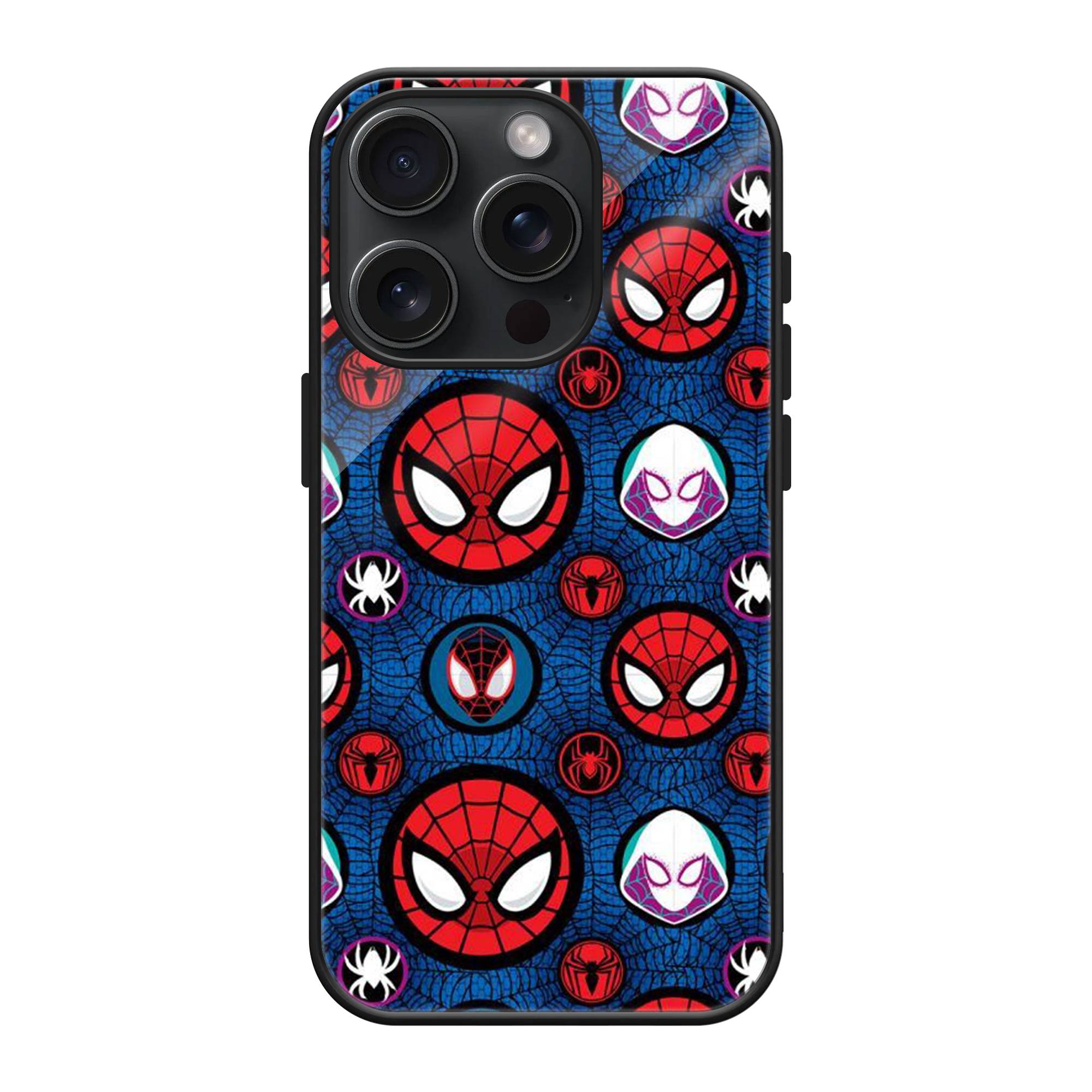 Spiderman Pattern Glass Case image 0