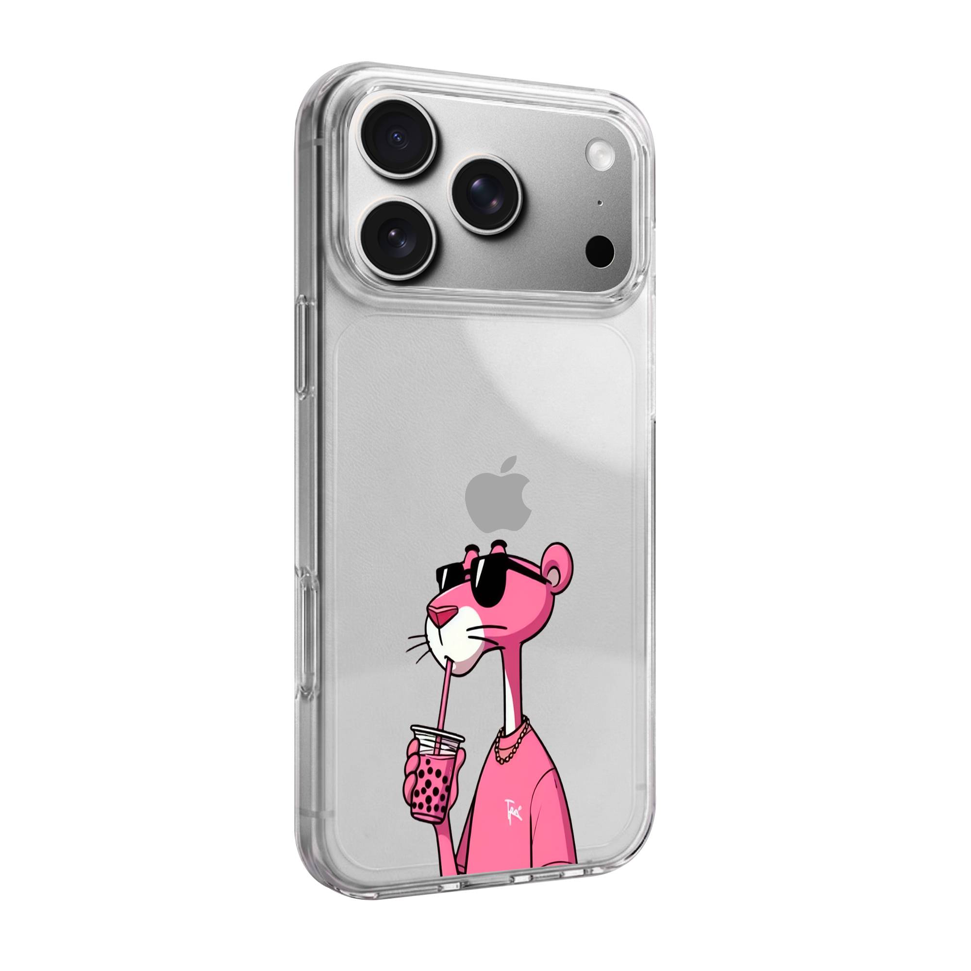 Cool Pink Panther Premium Clear Case