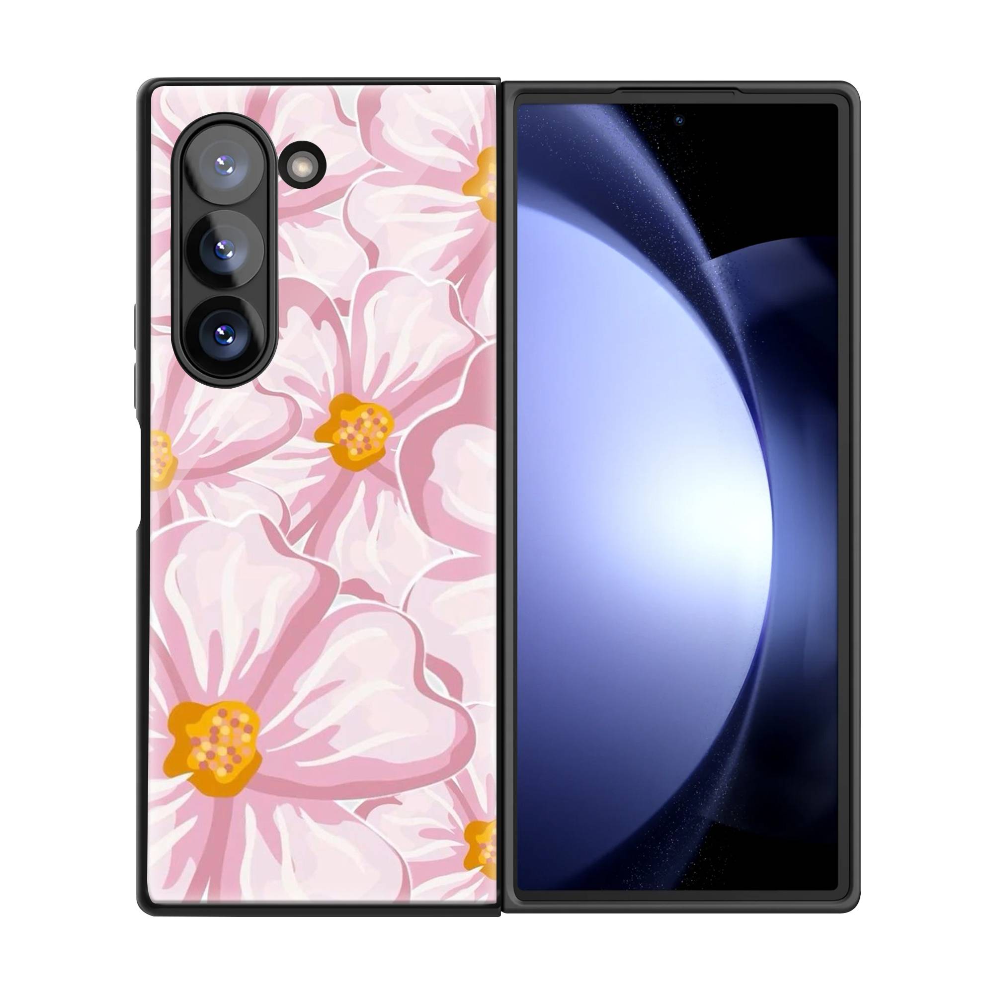 Pastel Petals Samsung Z Fold Glass Case image 2