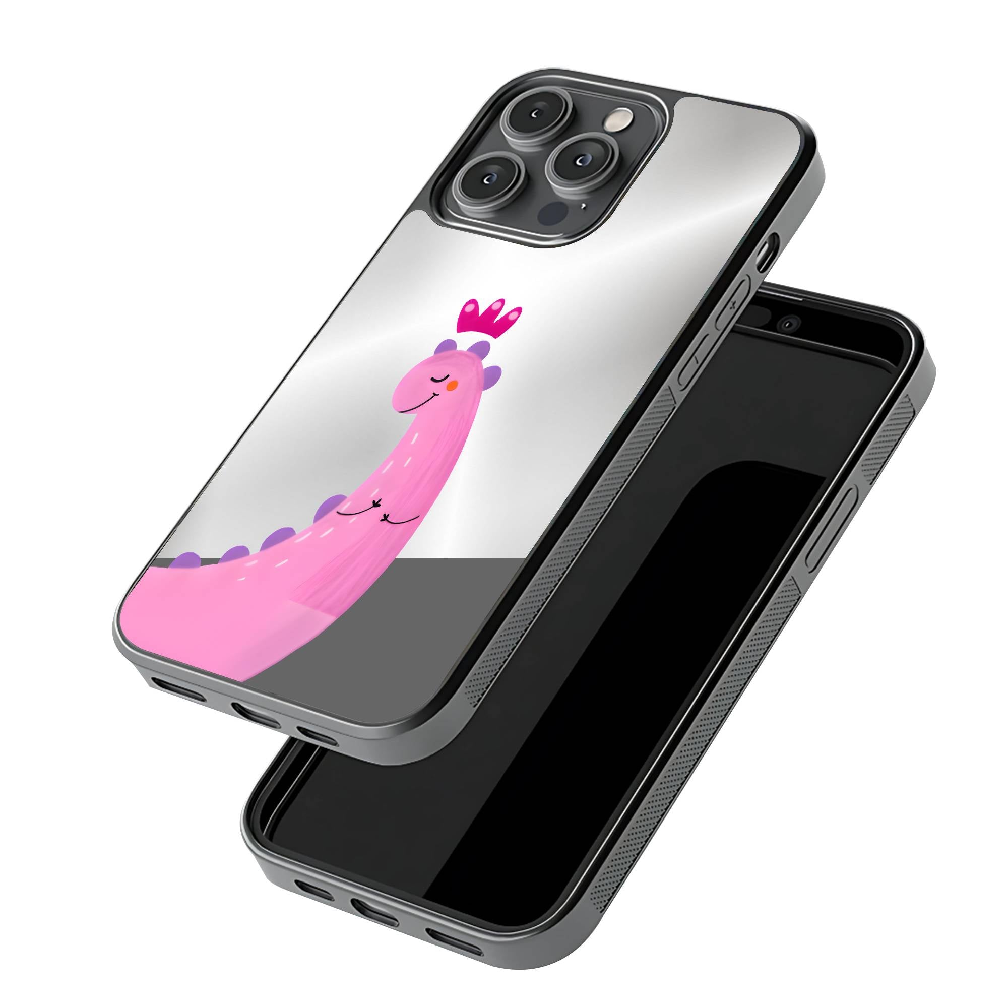 Dino Queen Mirror Case