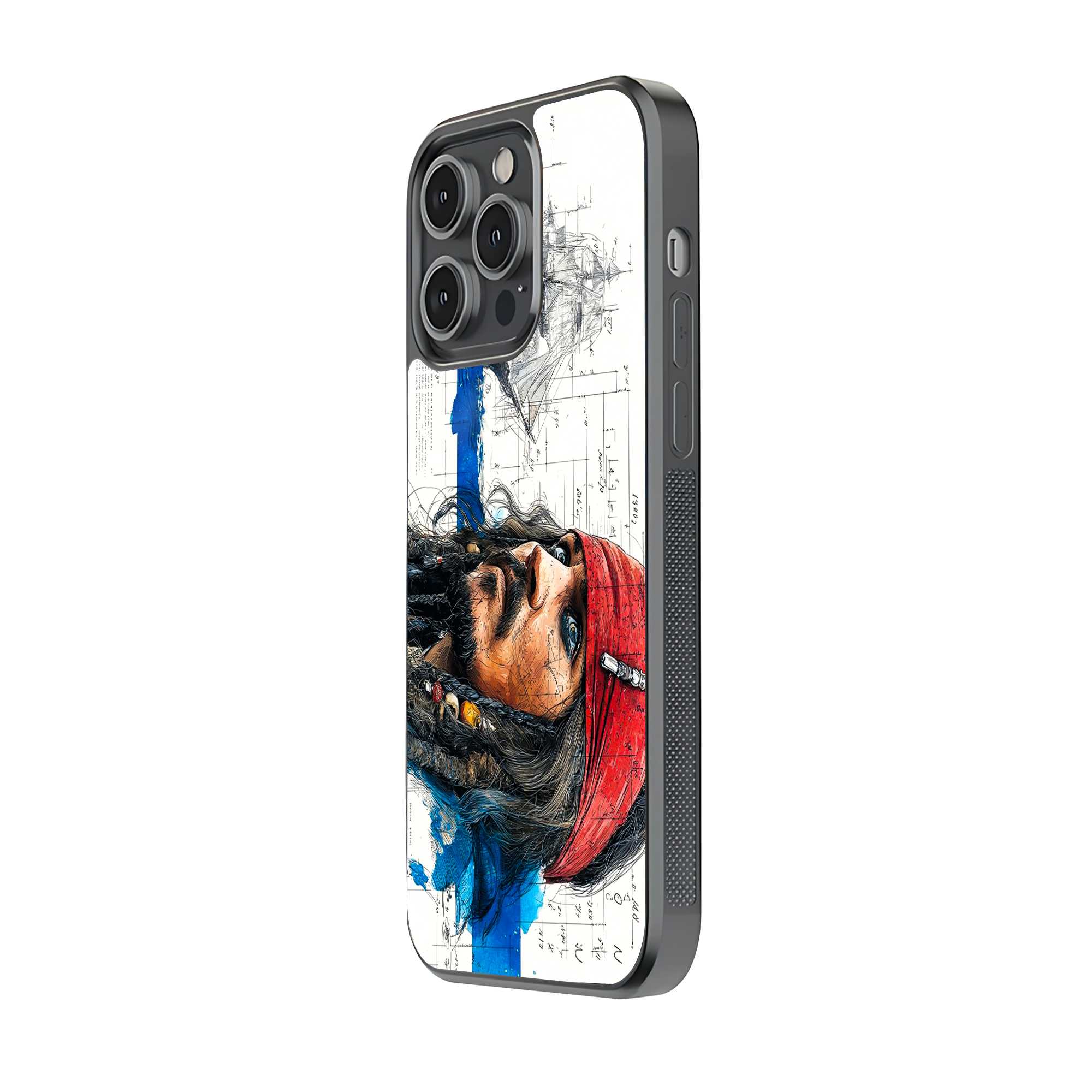 Captain's Sketch Glass Case image 1