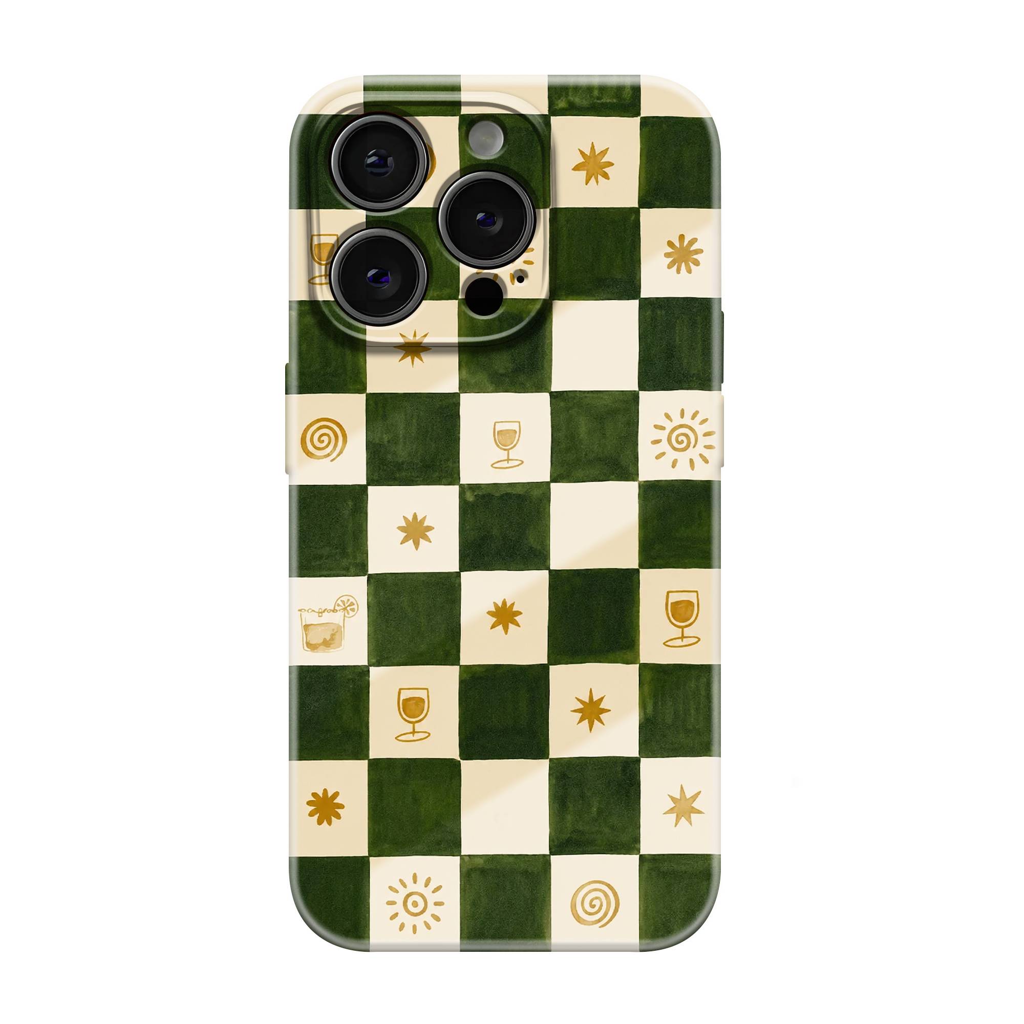 Checkered Pattern Glossy Hard Case