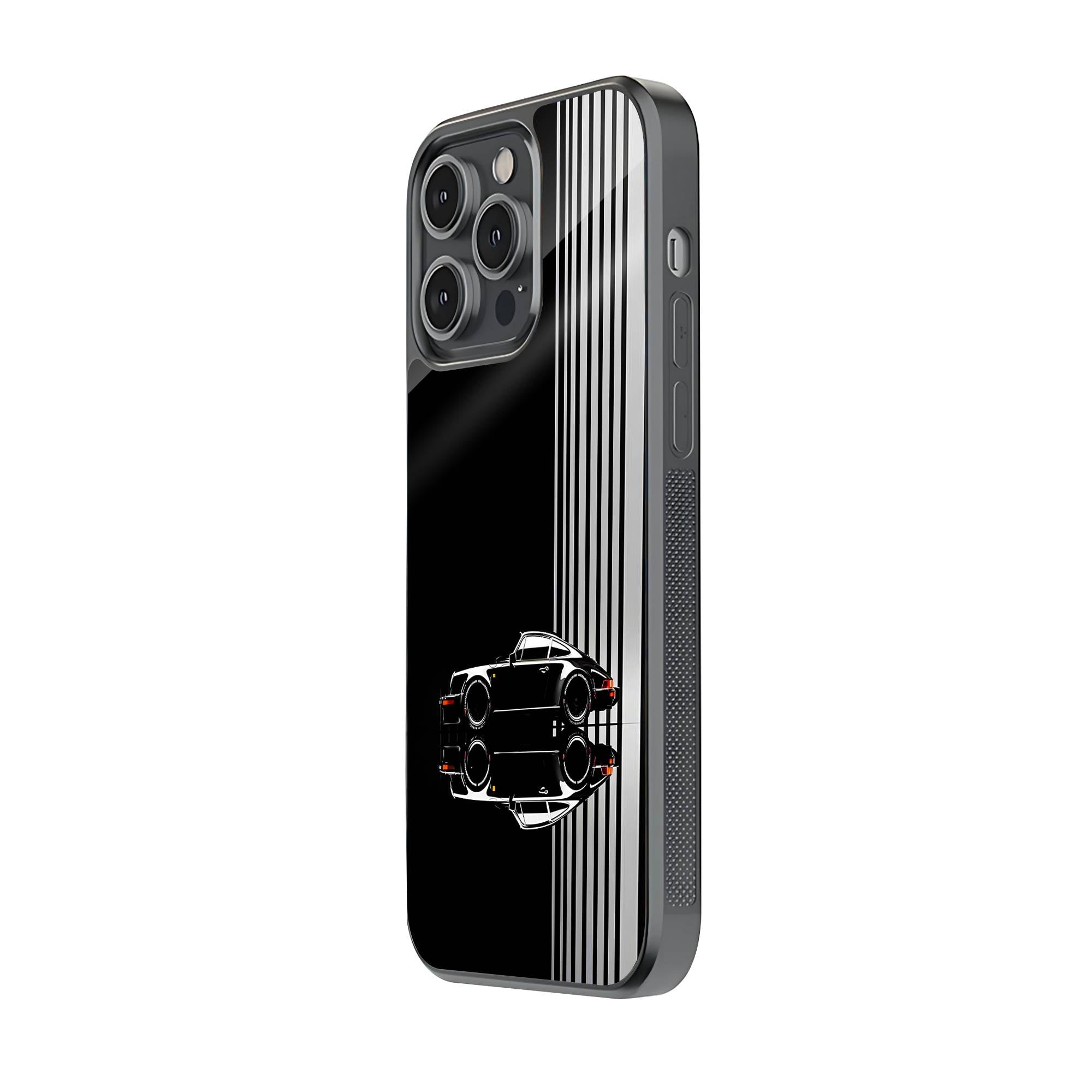 Black Porsche Glass Case image 1