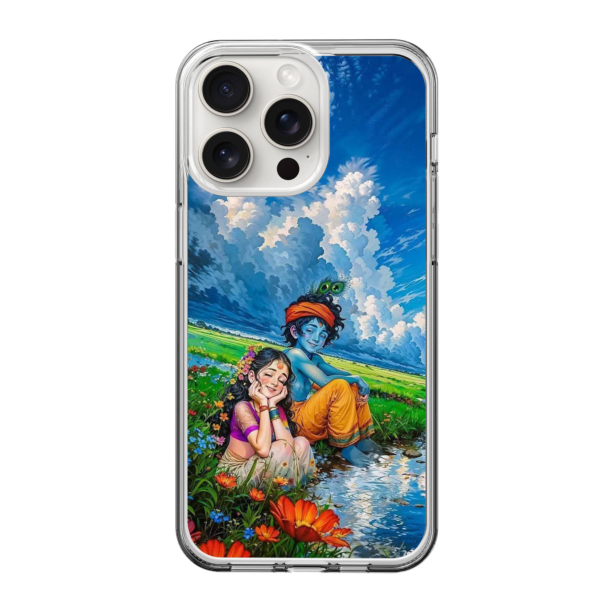 Radhe Krishna Clear Case image 0