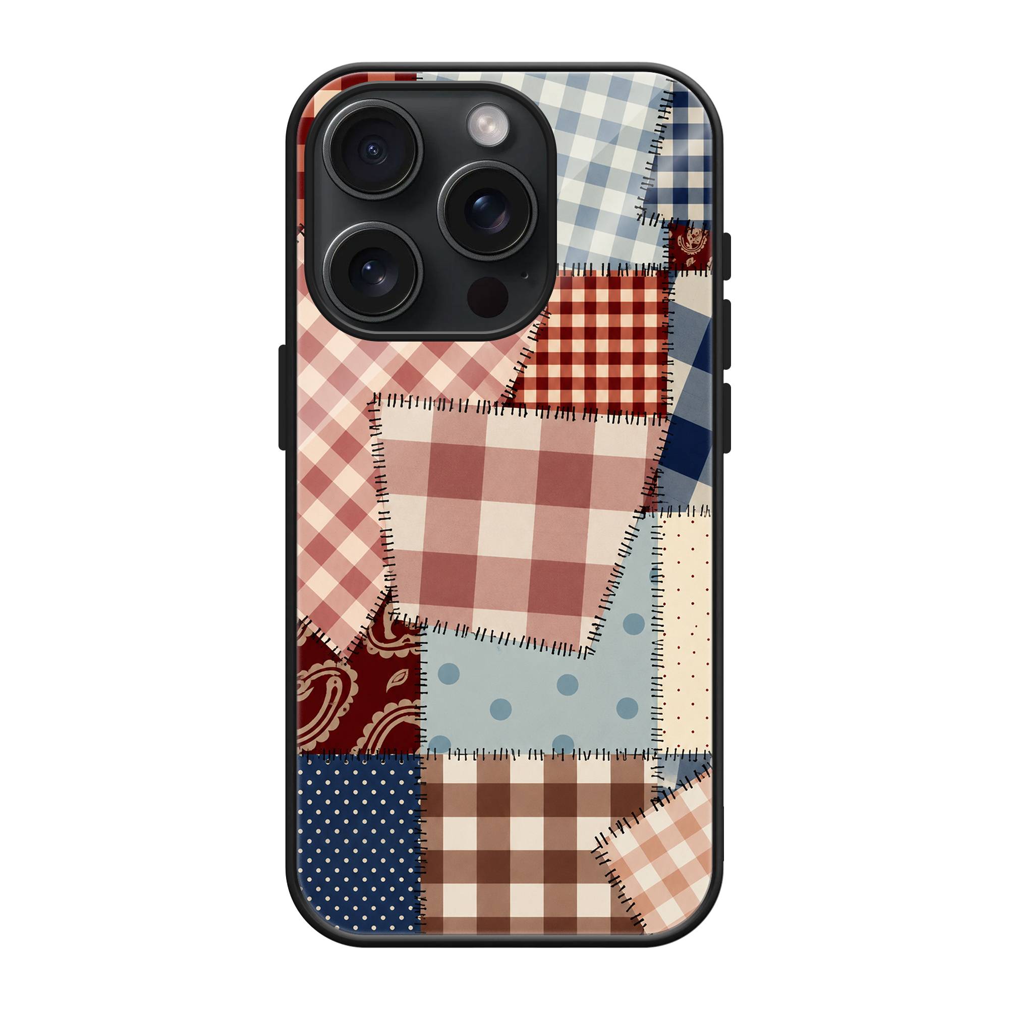 Cozy Checks Glass Case