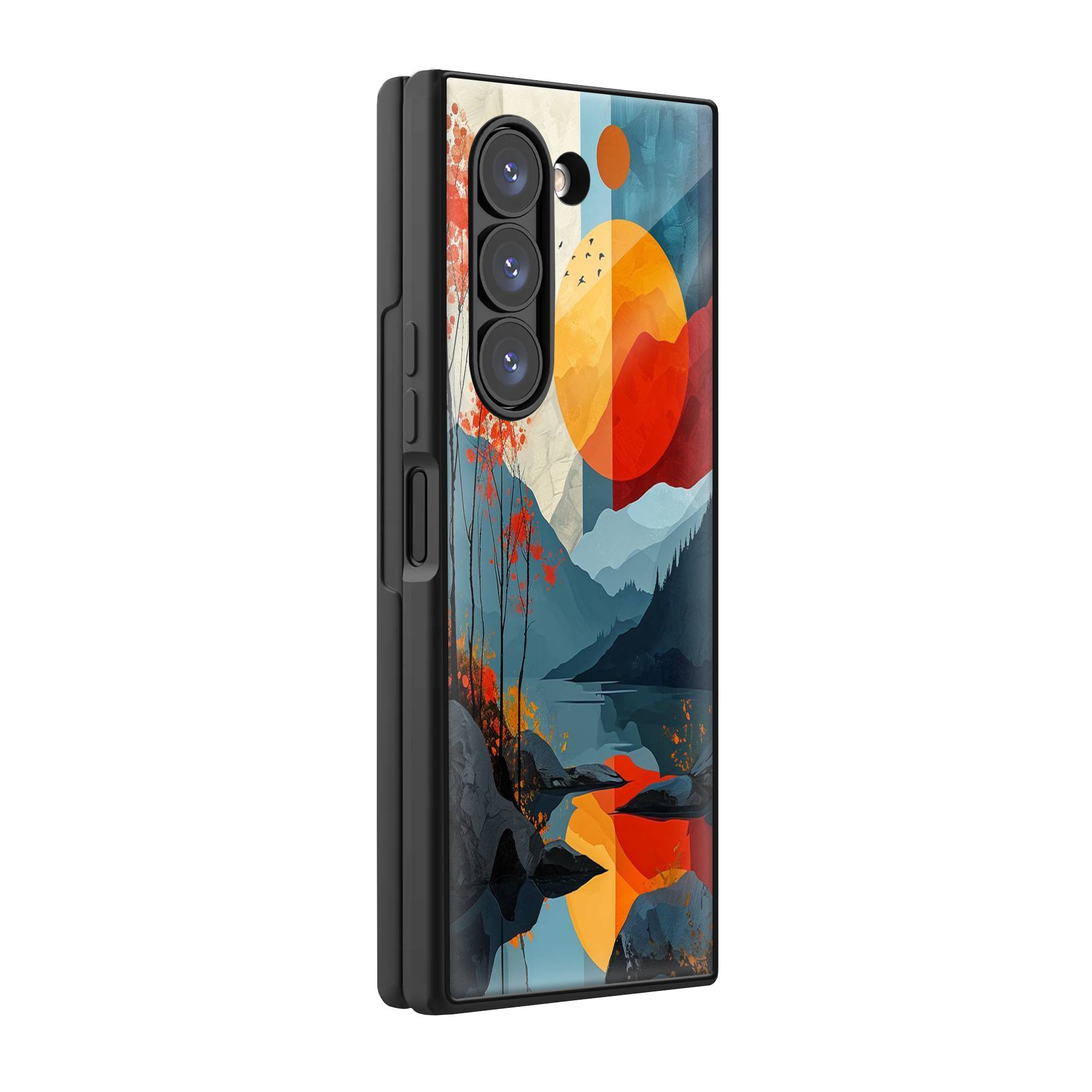 Autumn Mountain Samsung Z Fold Glass Case image 0