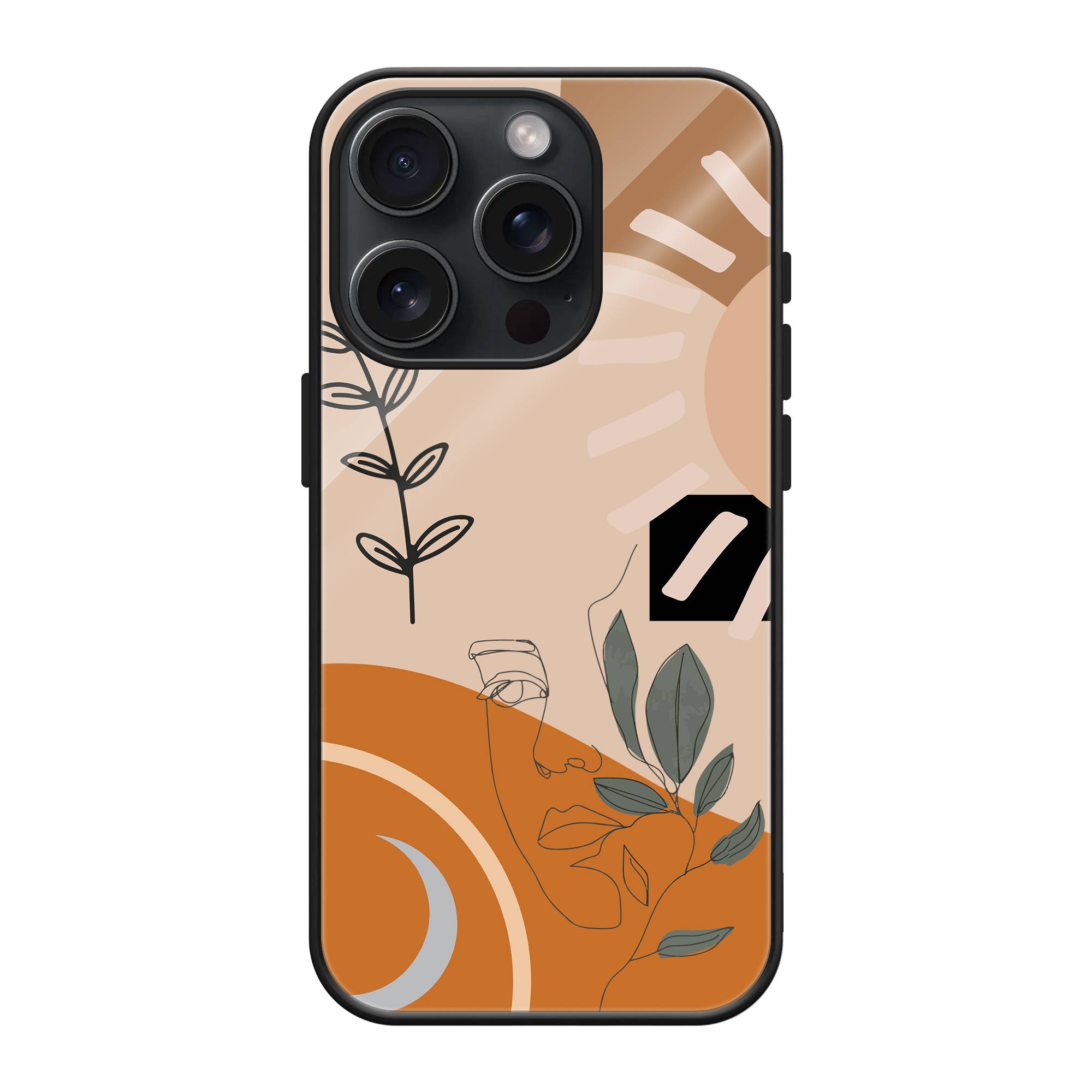 Line Art Glass Case image 0