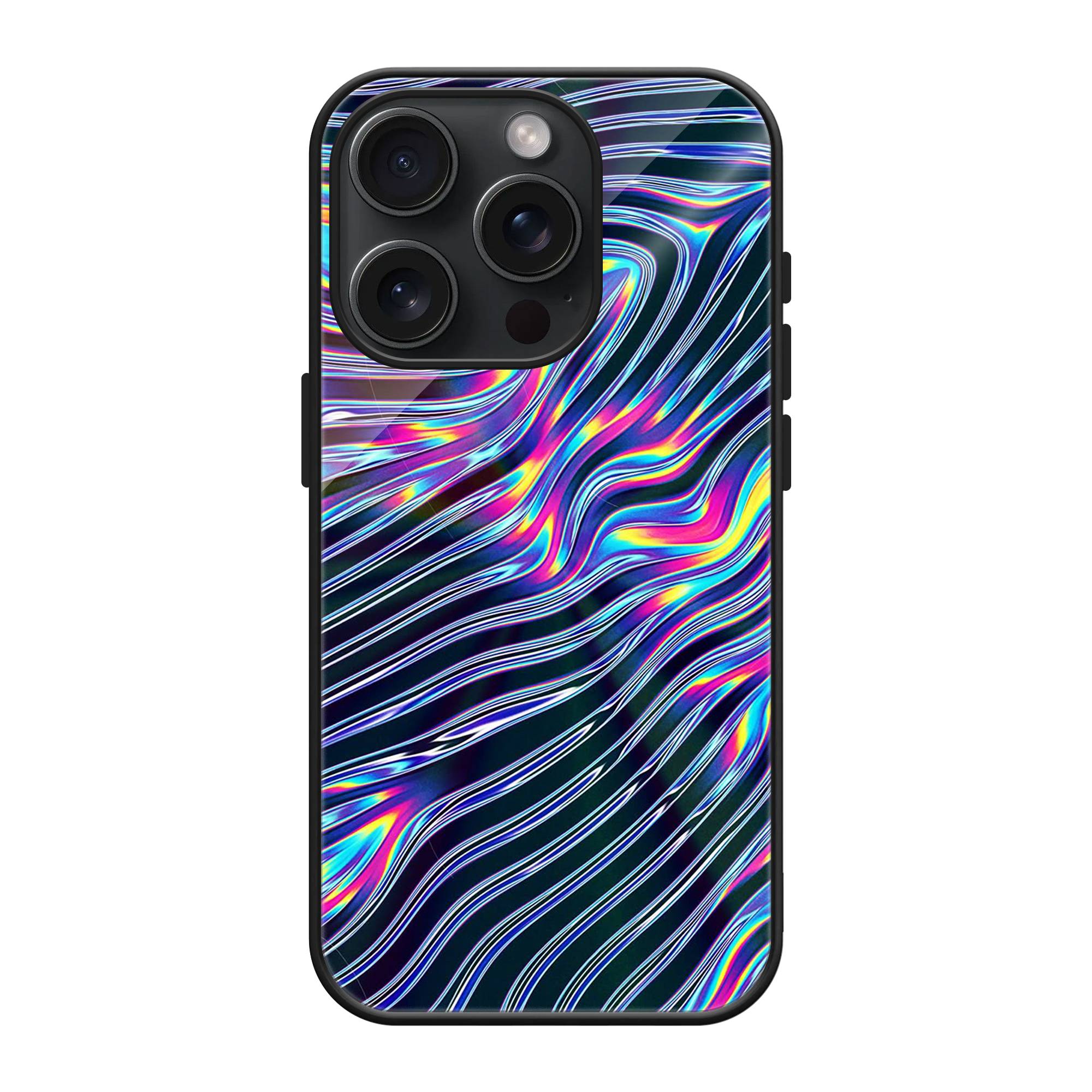 Psychedelic Wave Glass Case