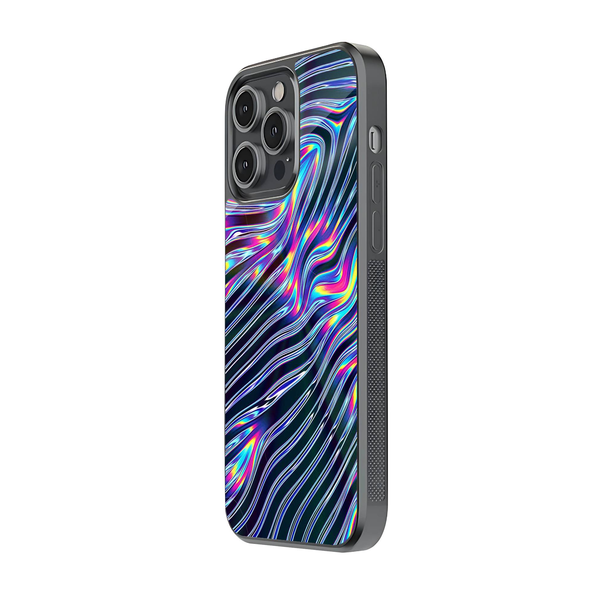 Psychedelic Wave Glass Case