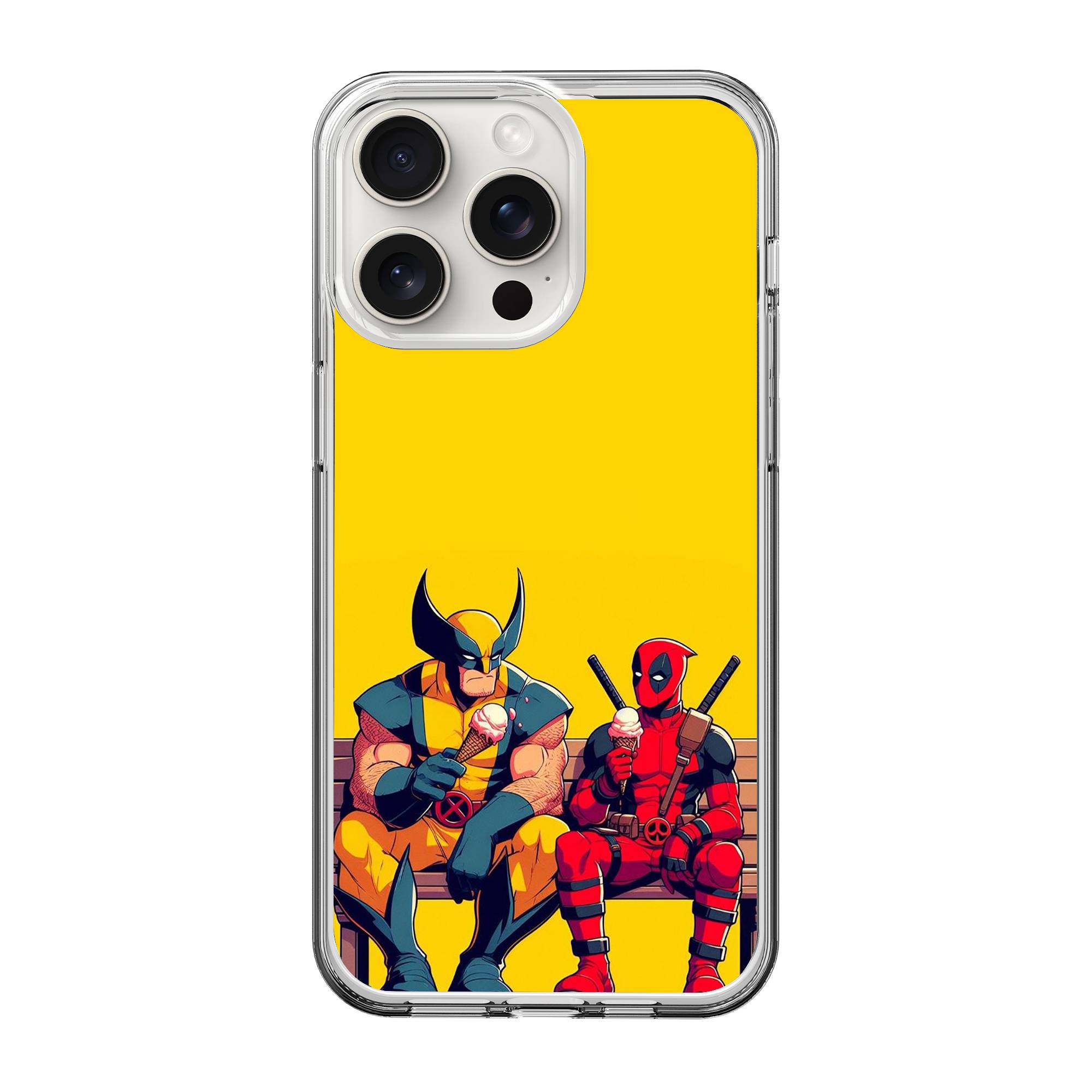 Deadpool Cartoon Clear Case image 0