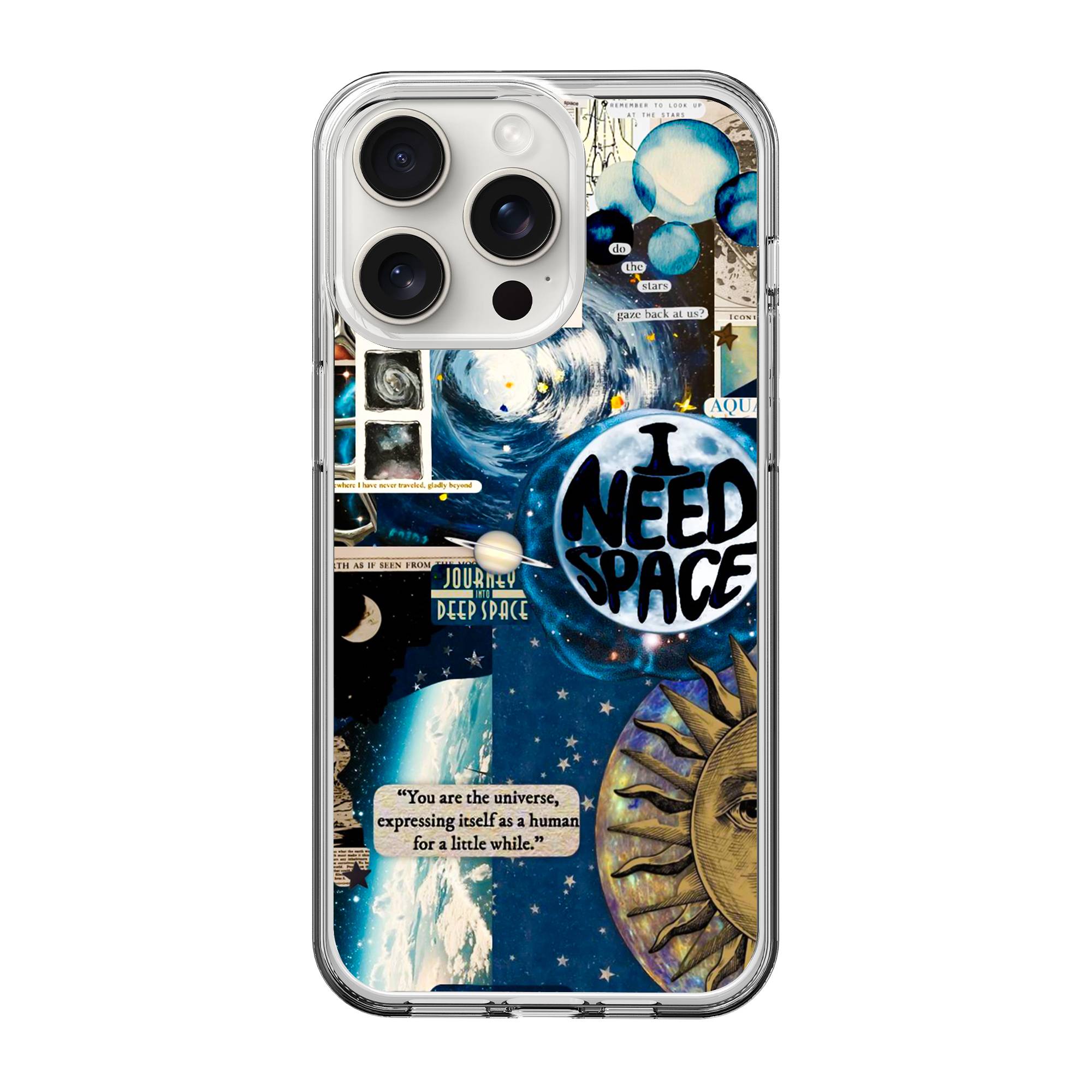 Need Space Clear Case image 0