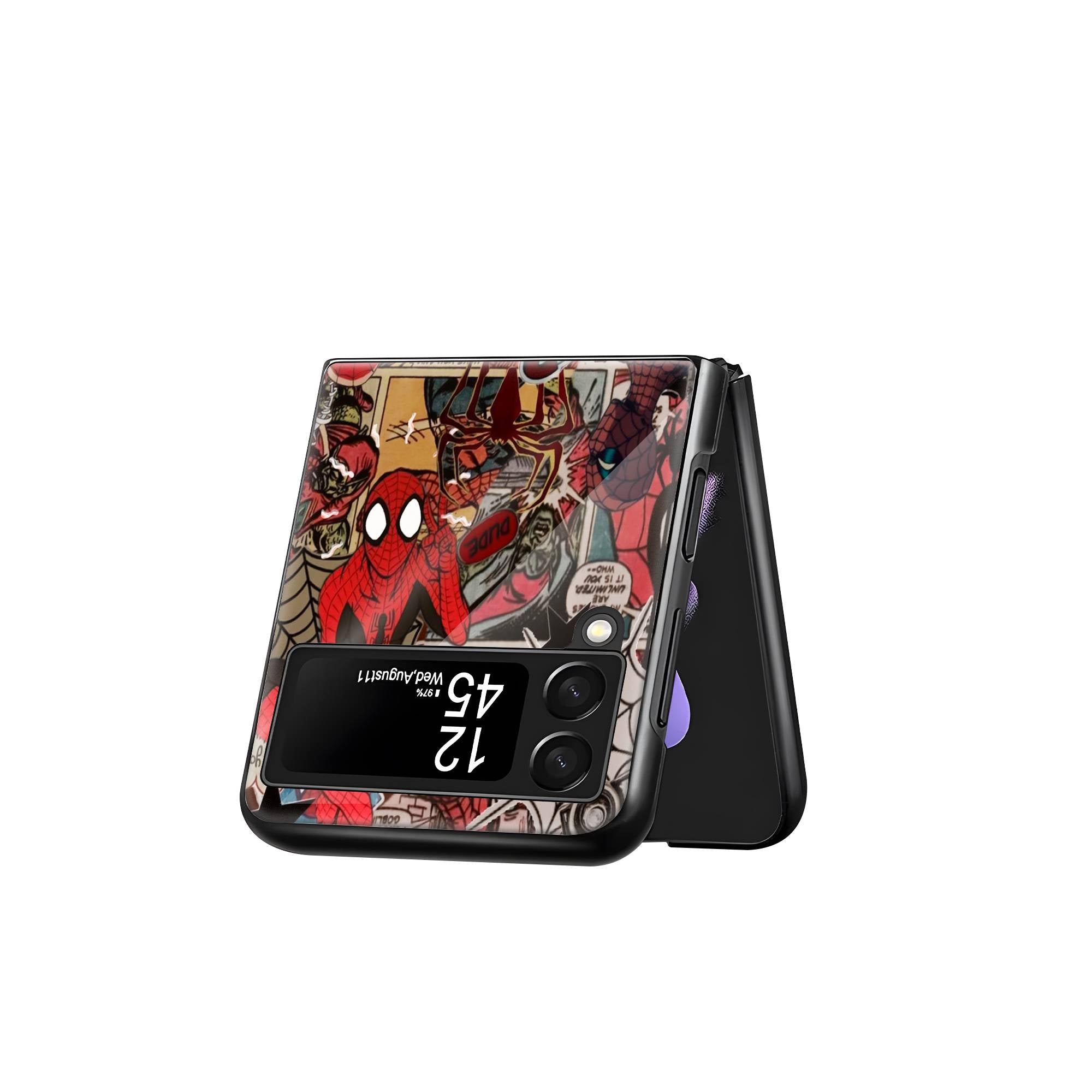 Amazing Spider Man Samsung Z Flip Glass Case image 2