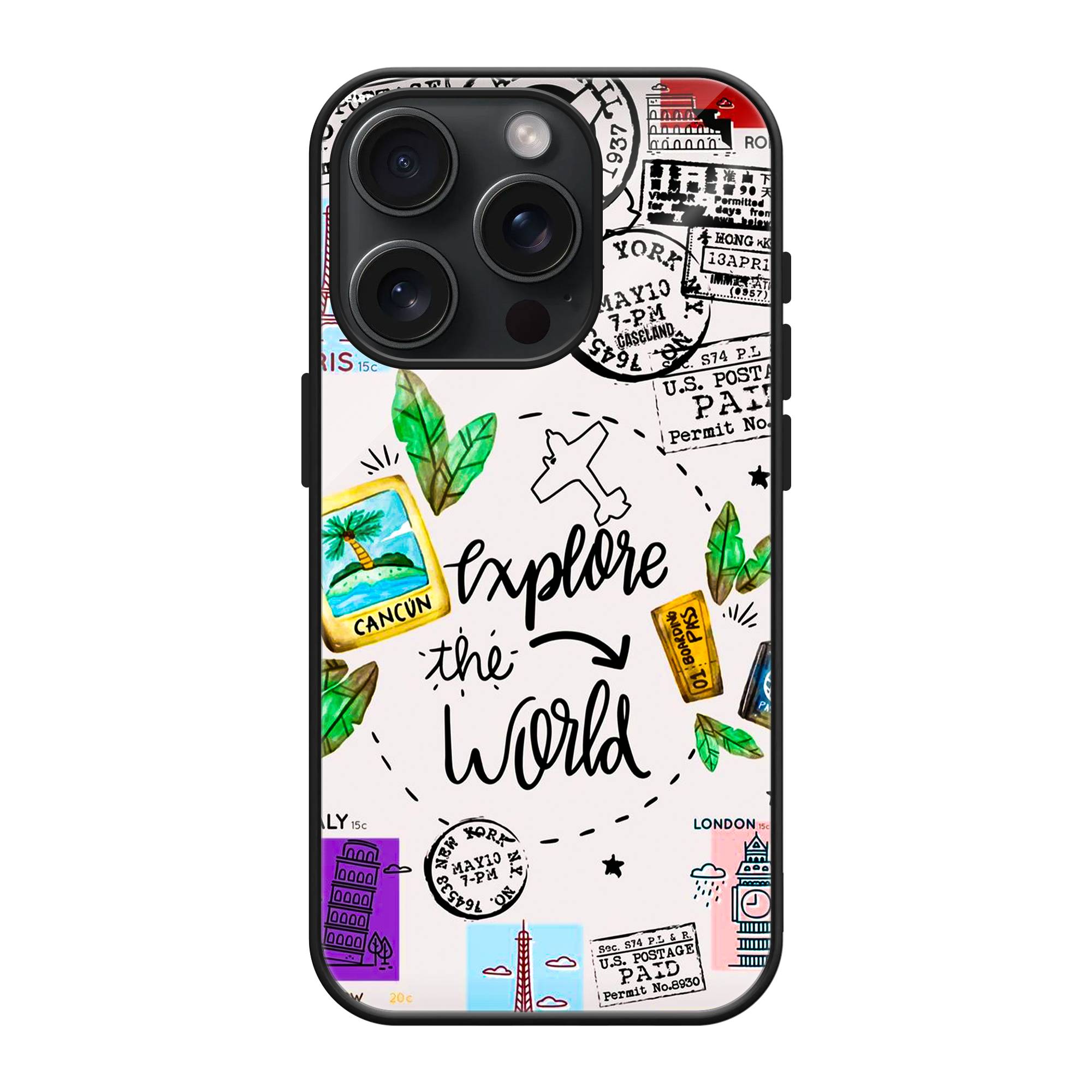 Explore The World Glass Case image 0