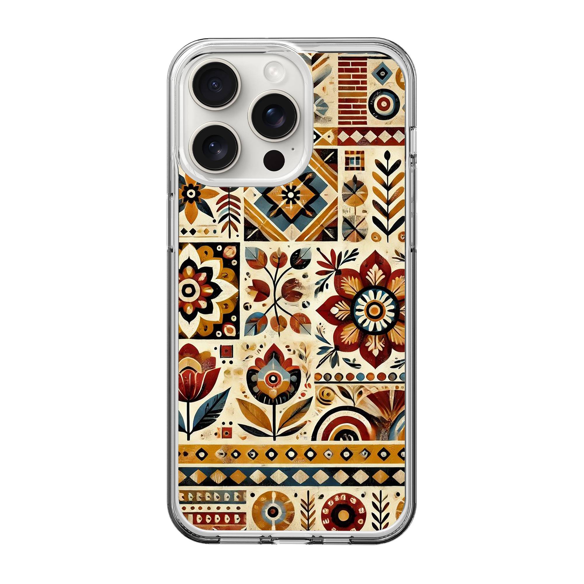 Patchwork Clear Case image 0