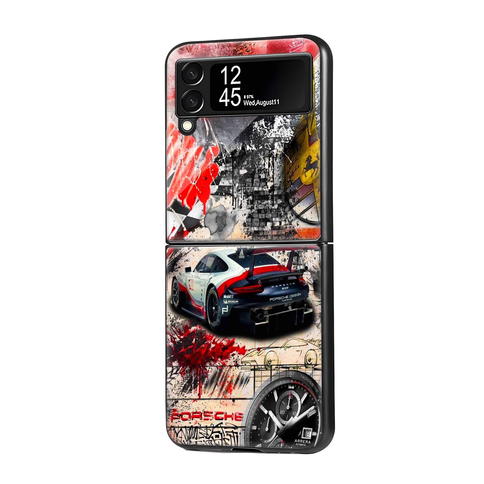 Porsche Samsung Z Flip Glass Case image 0