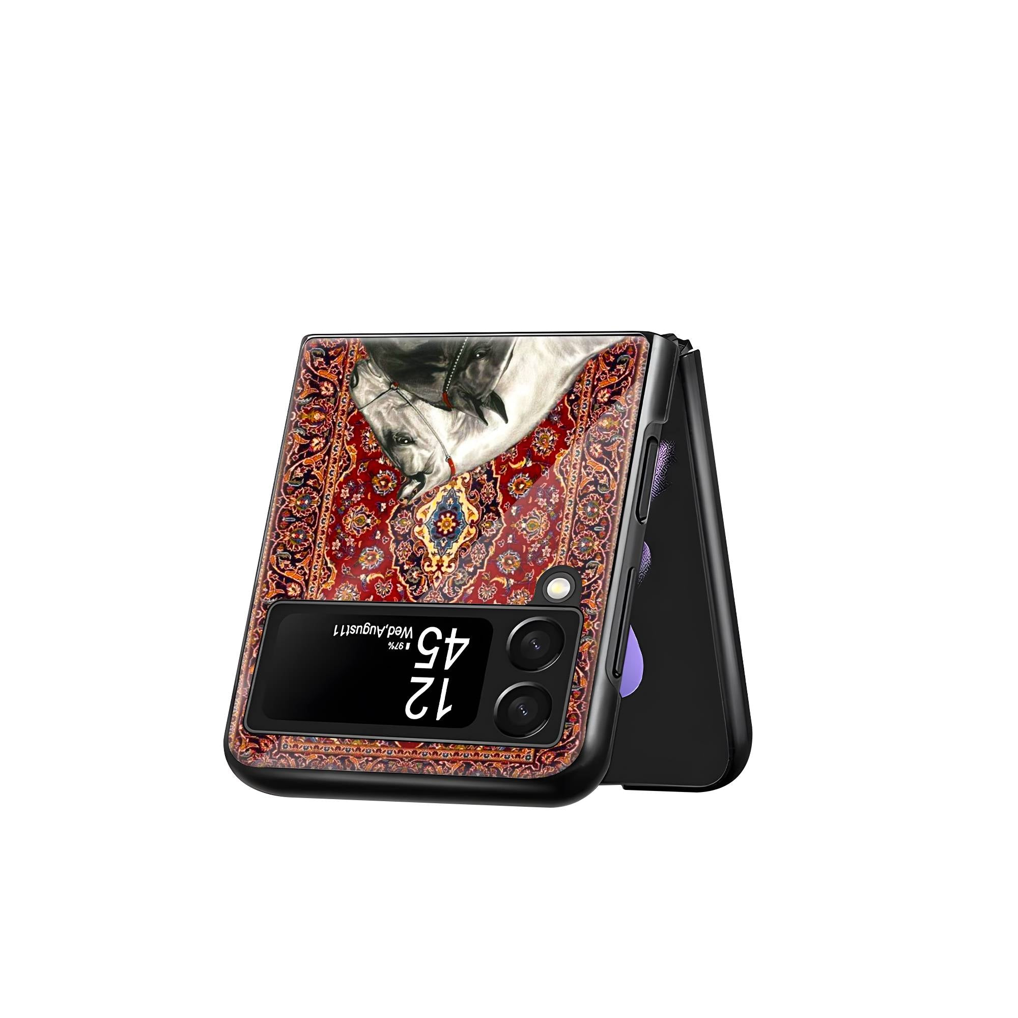 The Royal Ride Samsung Z Flip Glass Case image 2