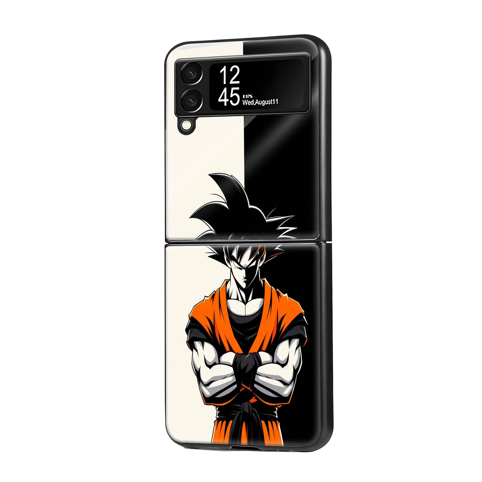 Son Goku Samsung Z Flip Glass Case image 0
