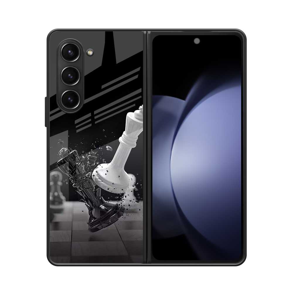Chess Artistic Samsung Z Fold 5 Glass Case image 0
