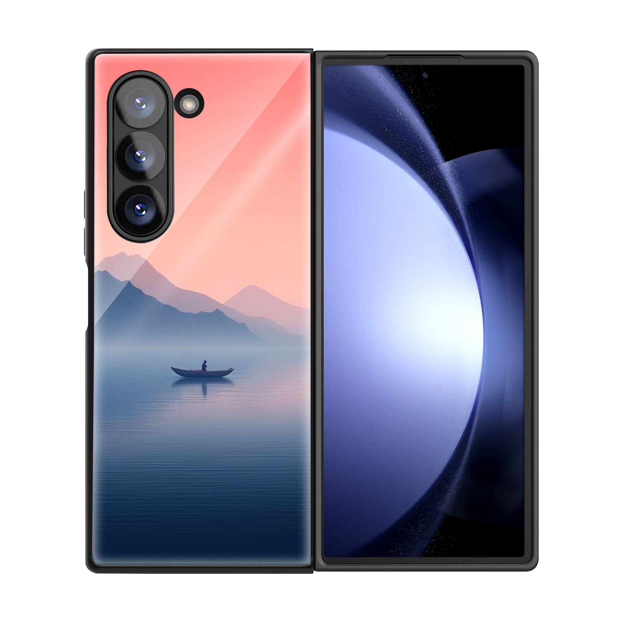 Lake Solitude Samsung Z Fold Glass Case image 2