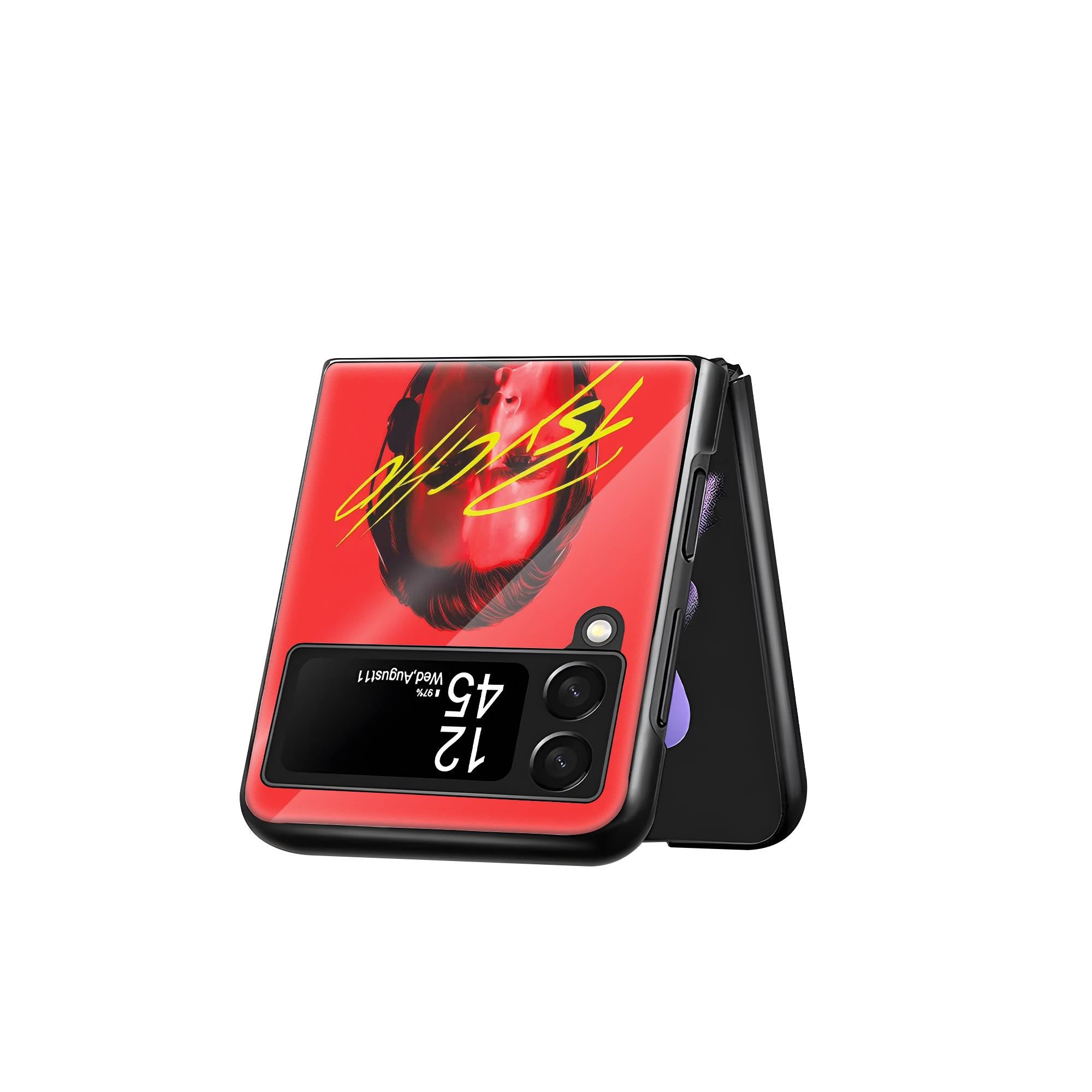 Psycho Samsung Z Flip Glass Case image 2