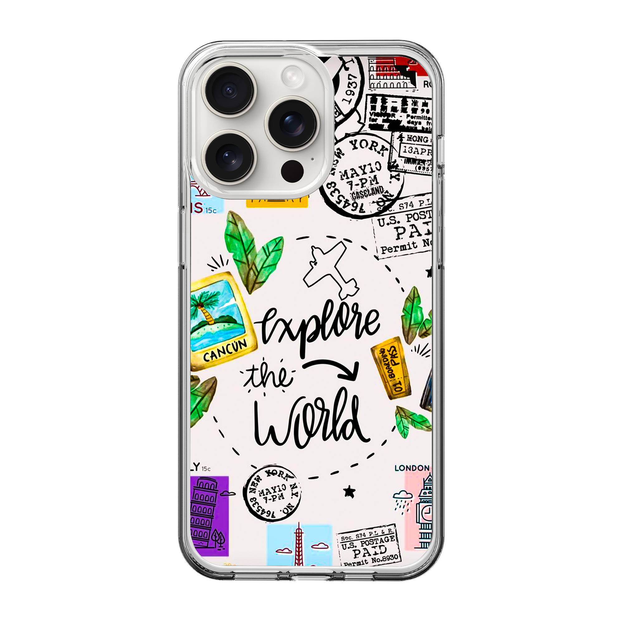 Explore The World Clear Case image 0