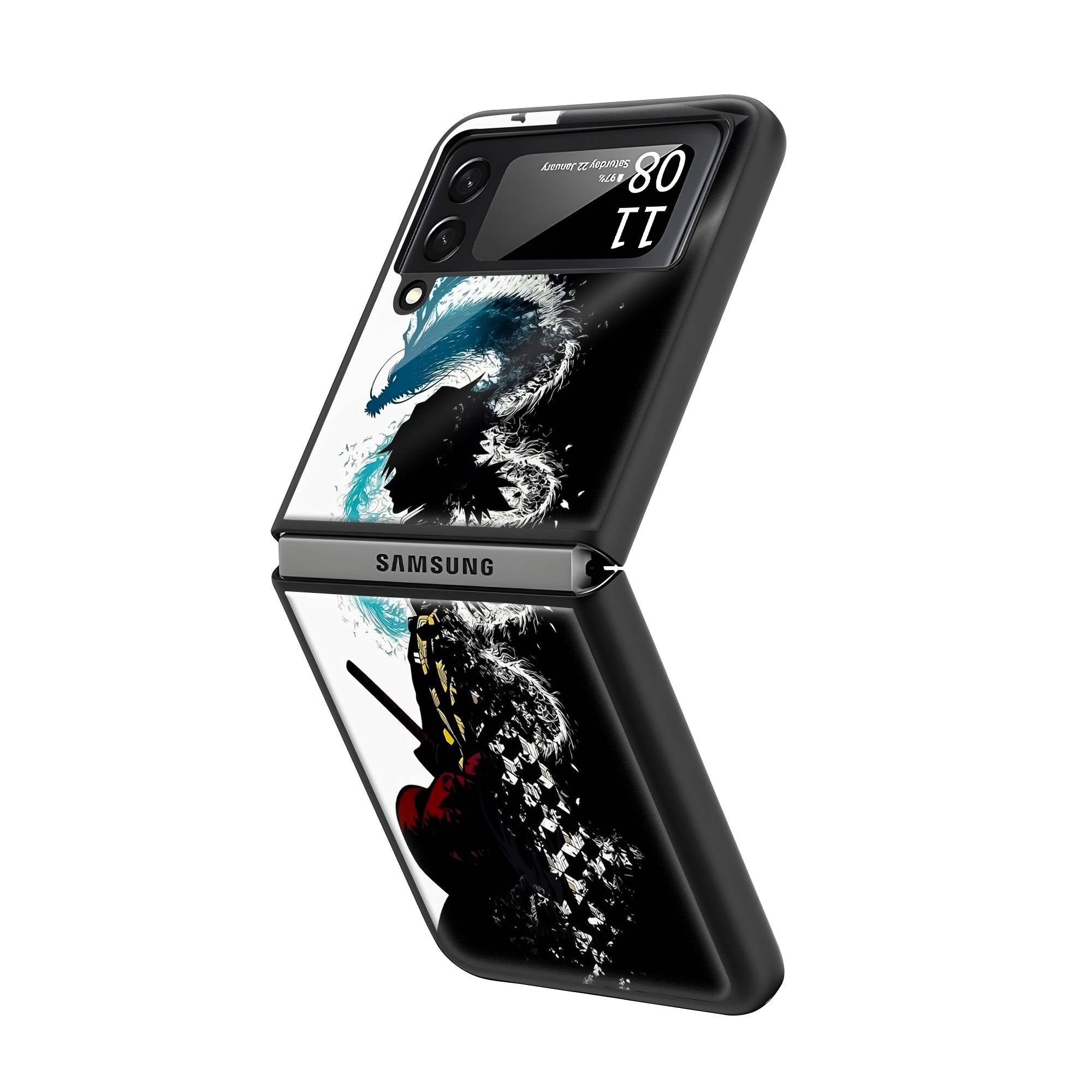 Dual Spirit Samsung Z Flip Glass Case image 1