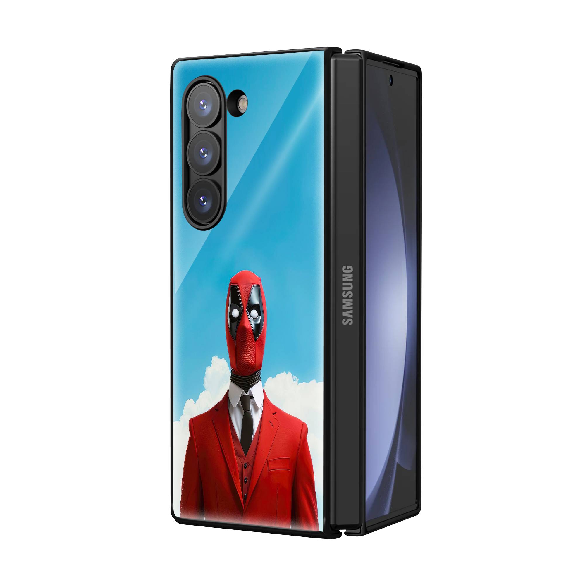 Gentleman Samsung Z Fold Glass Case image 1