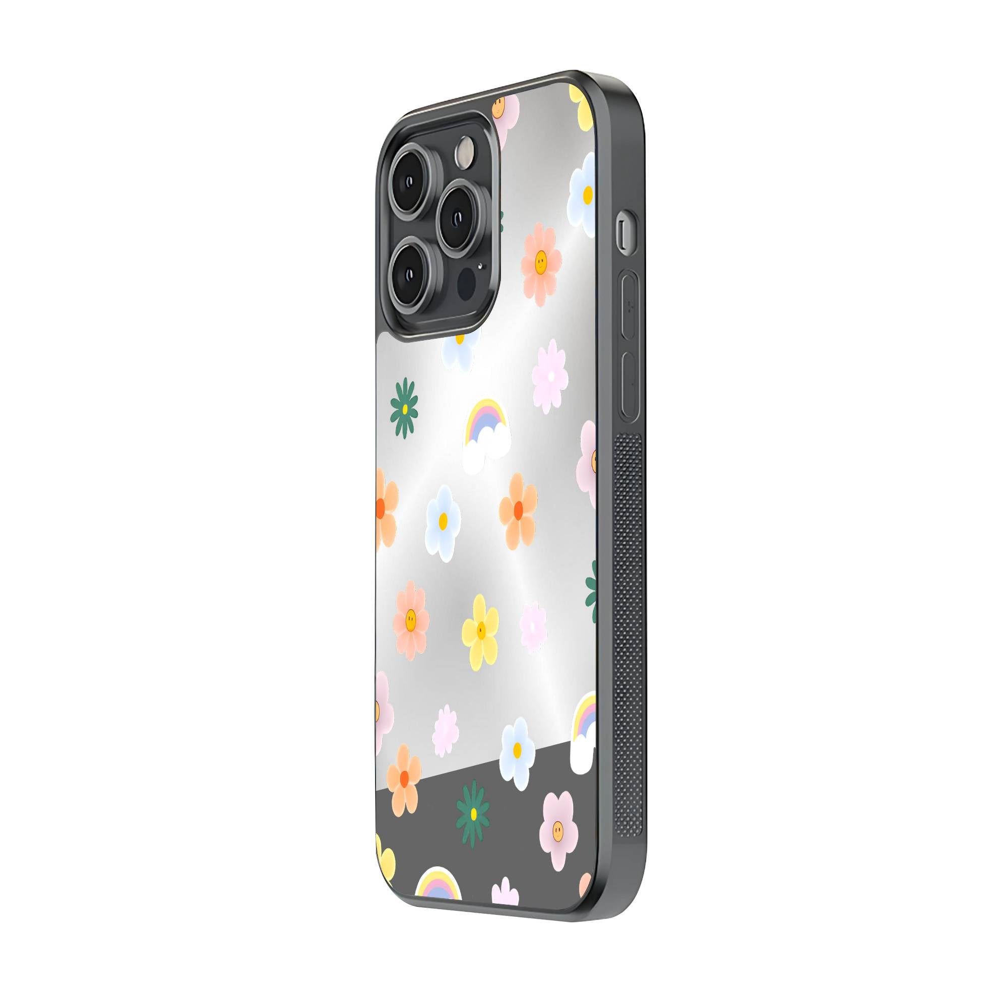 Happy Flowers Mirror Case