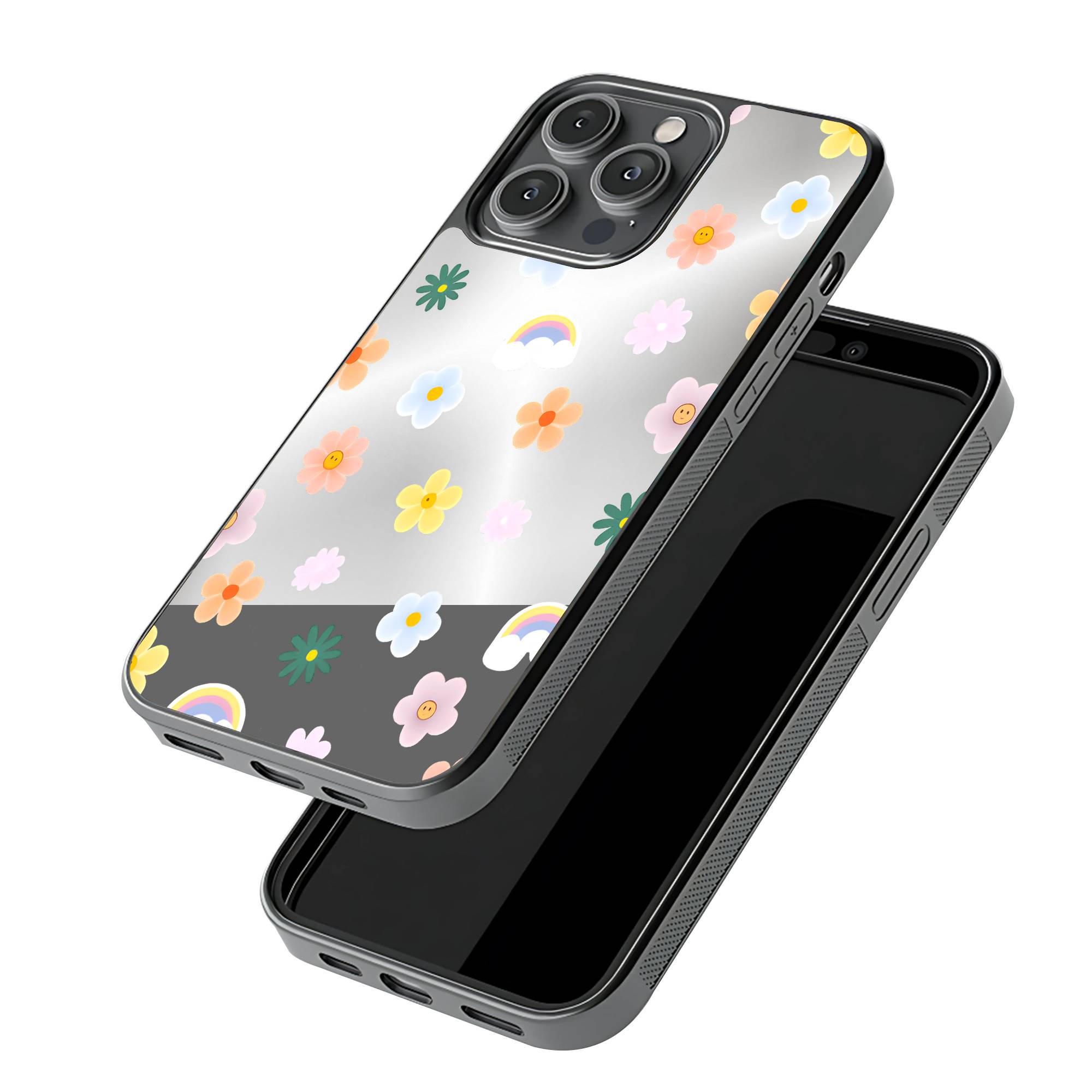 Happy Flowers Mirror Case