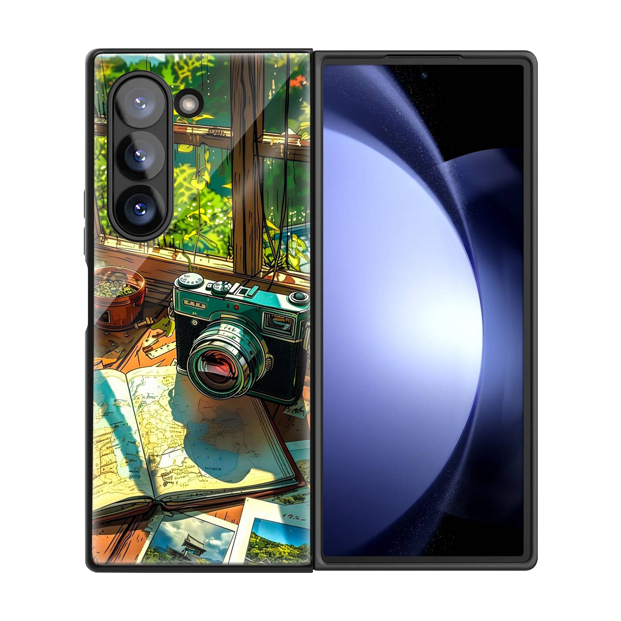 Travel Camera Samsung Z Fold Glass Case image 2