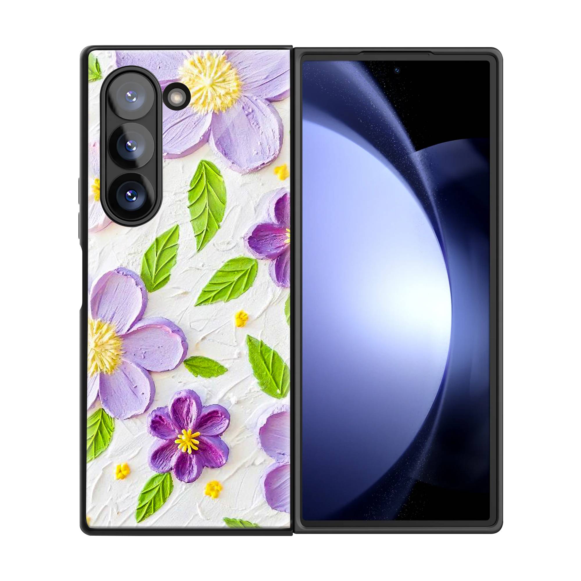 Sculpted Petals Samsung Z Fold Glass Case image 2