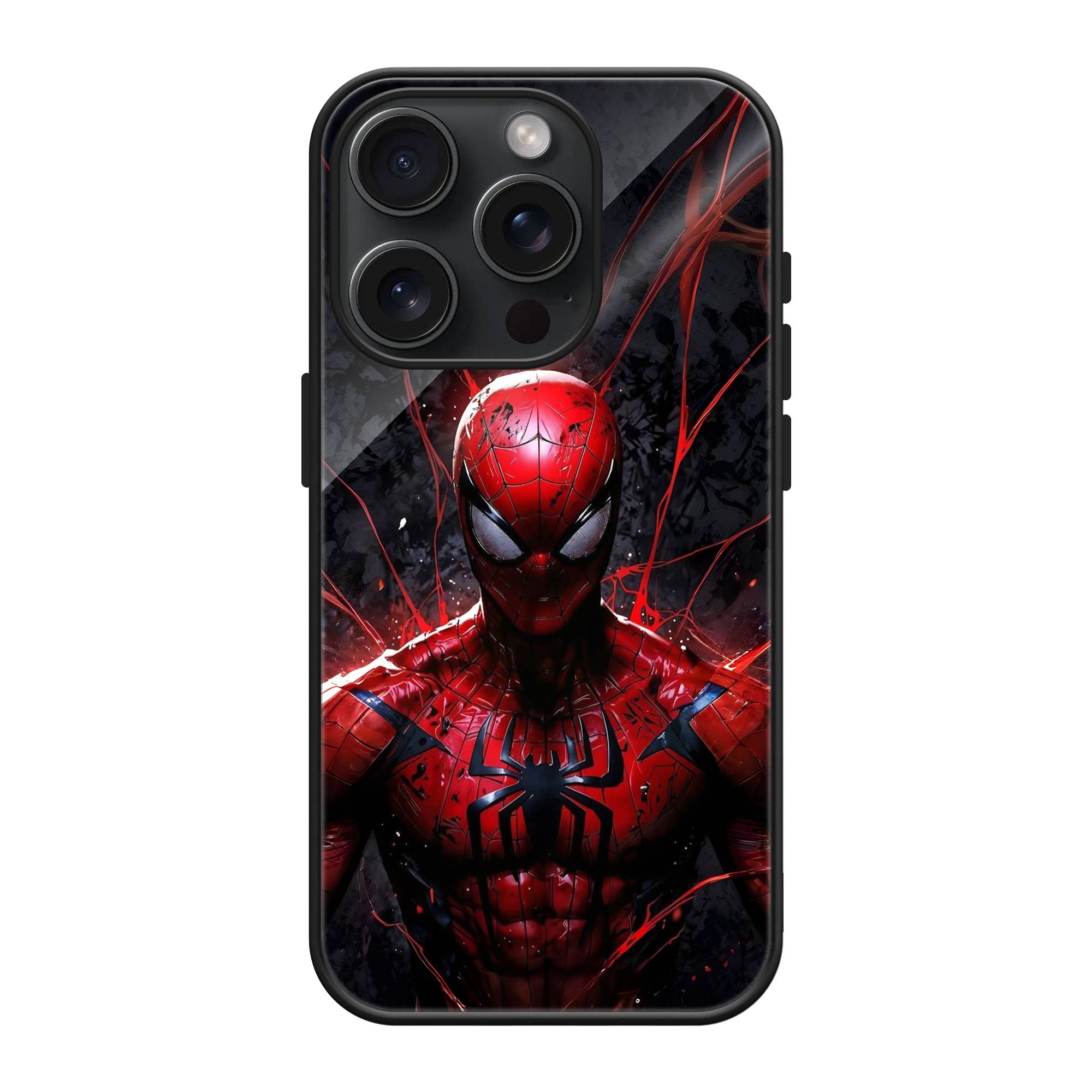 Dark Spidey Glass Case