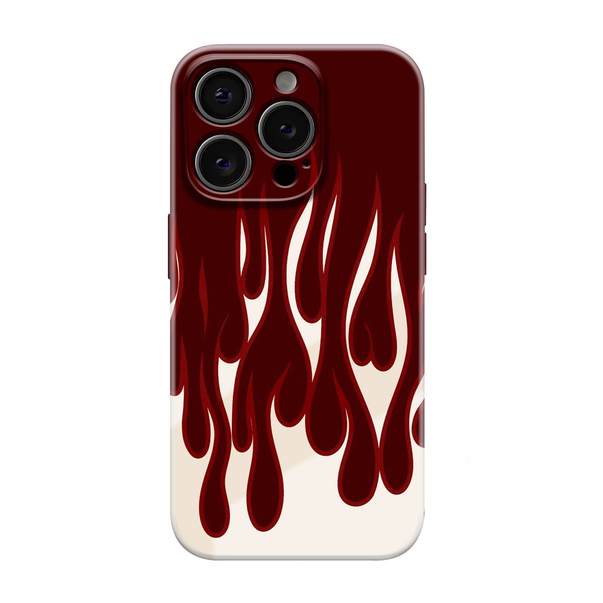 Crimson Drip Glossy Hard Case