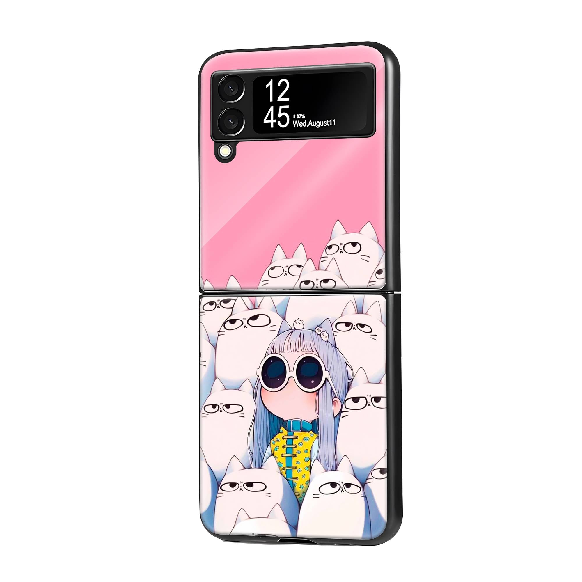 I'm Somthing Samsung Z Flip Glass Case image 0