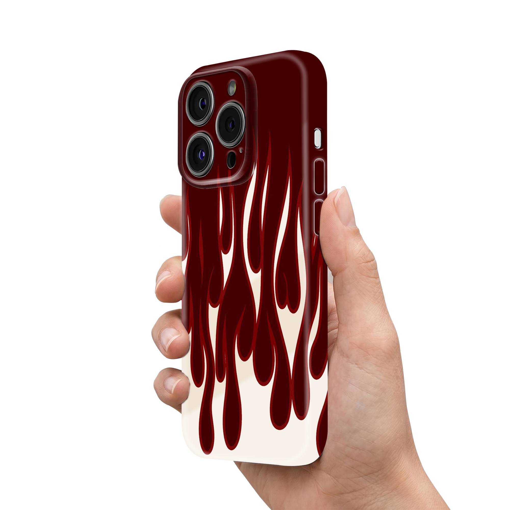 Crimson Drip Glossy Hard Case
