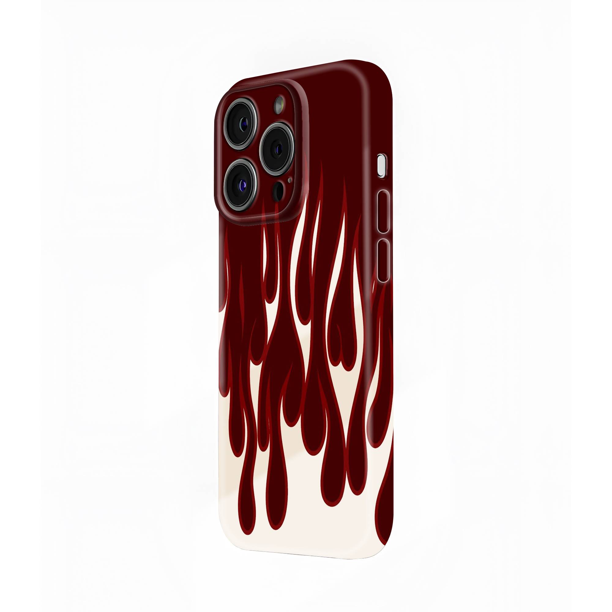 Crimson Drip Glossy Hard Case