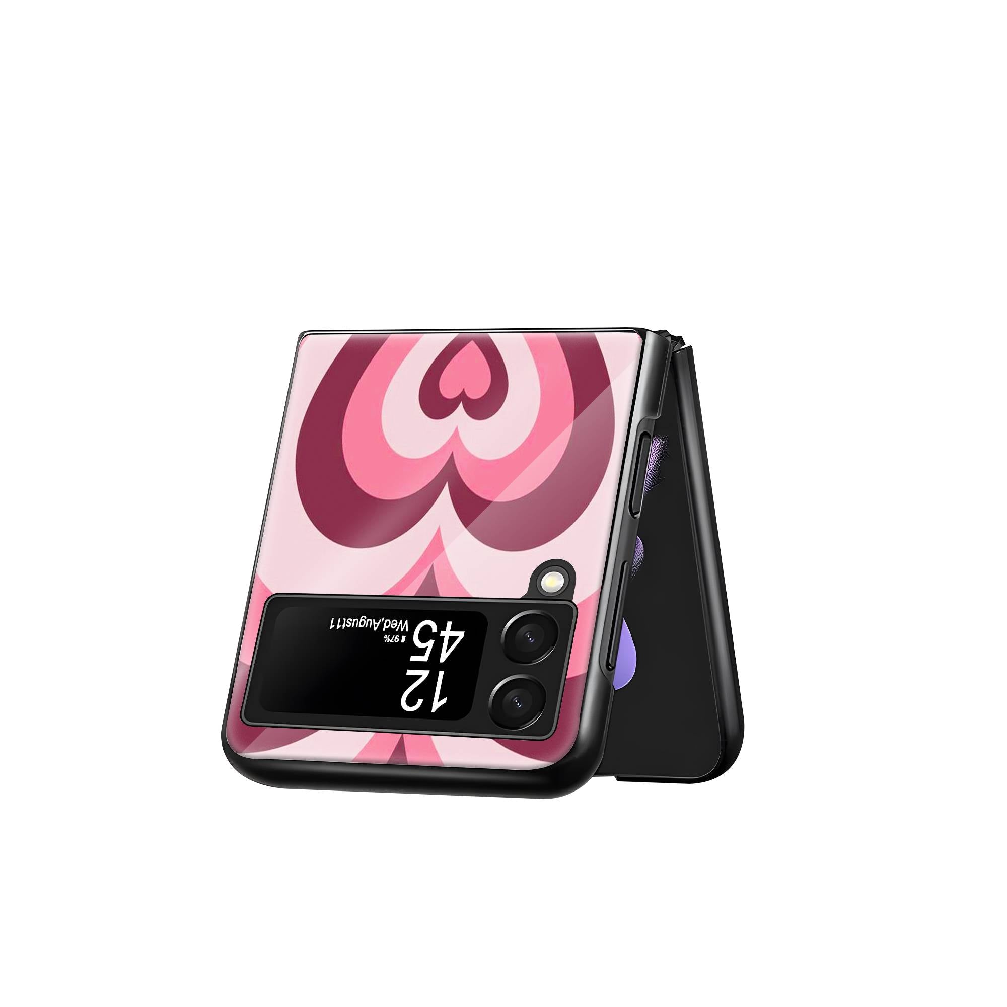 Pink Choko Samsung Z Flip Glass Case image 2