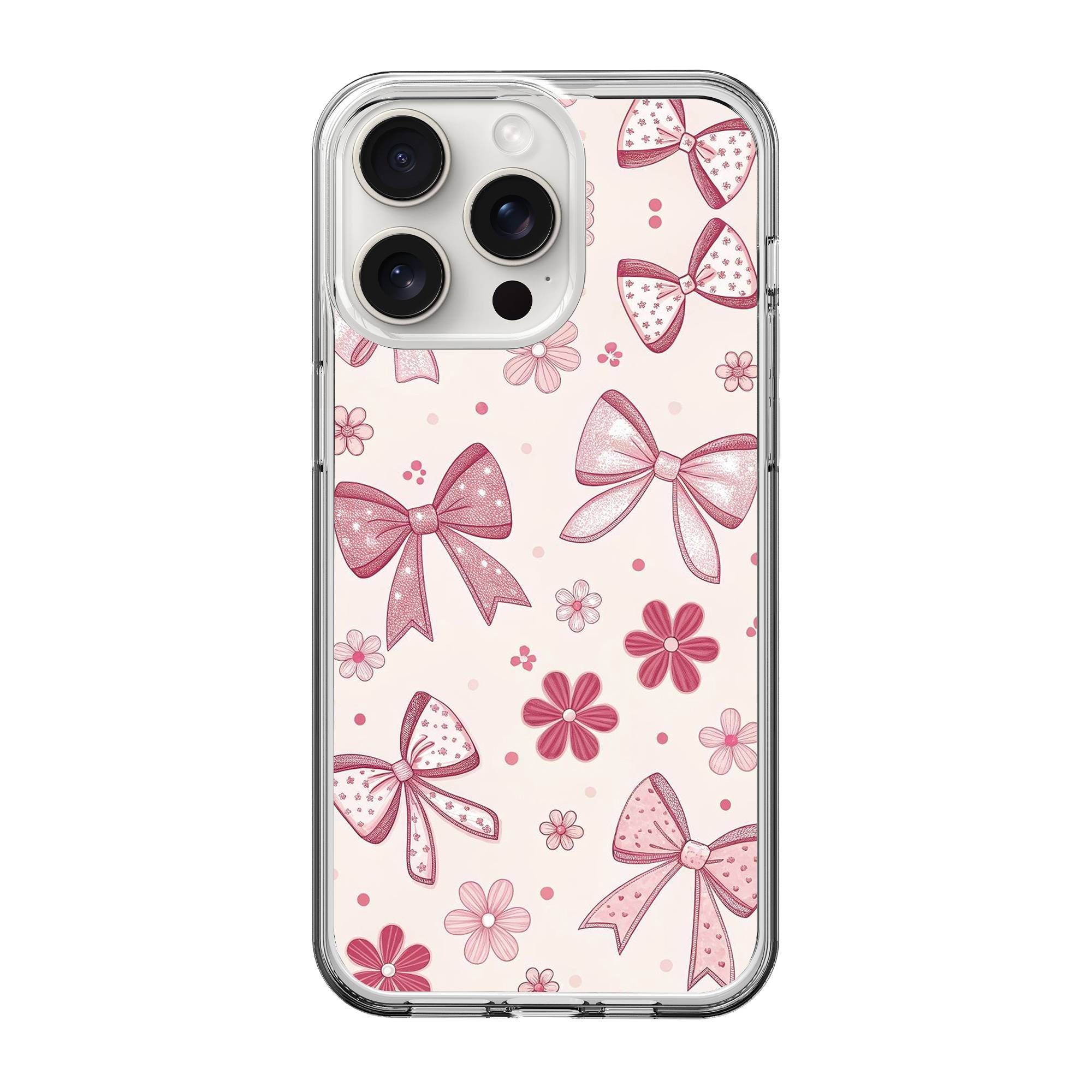 Pink Bow Clear Case image 0